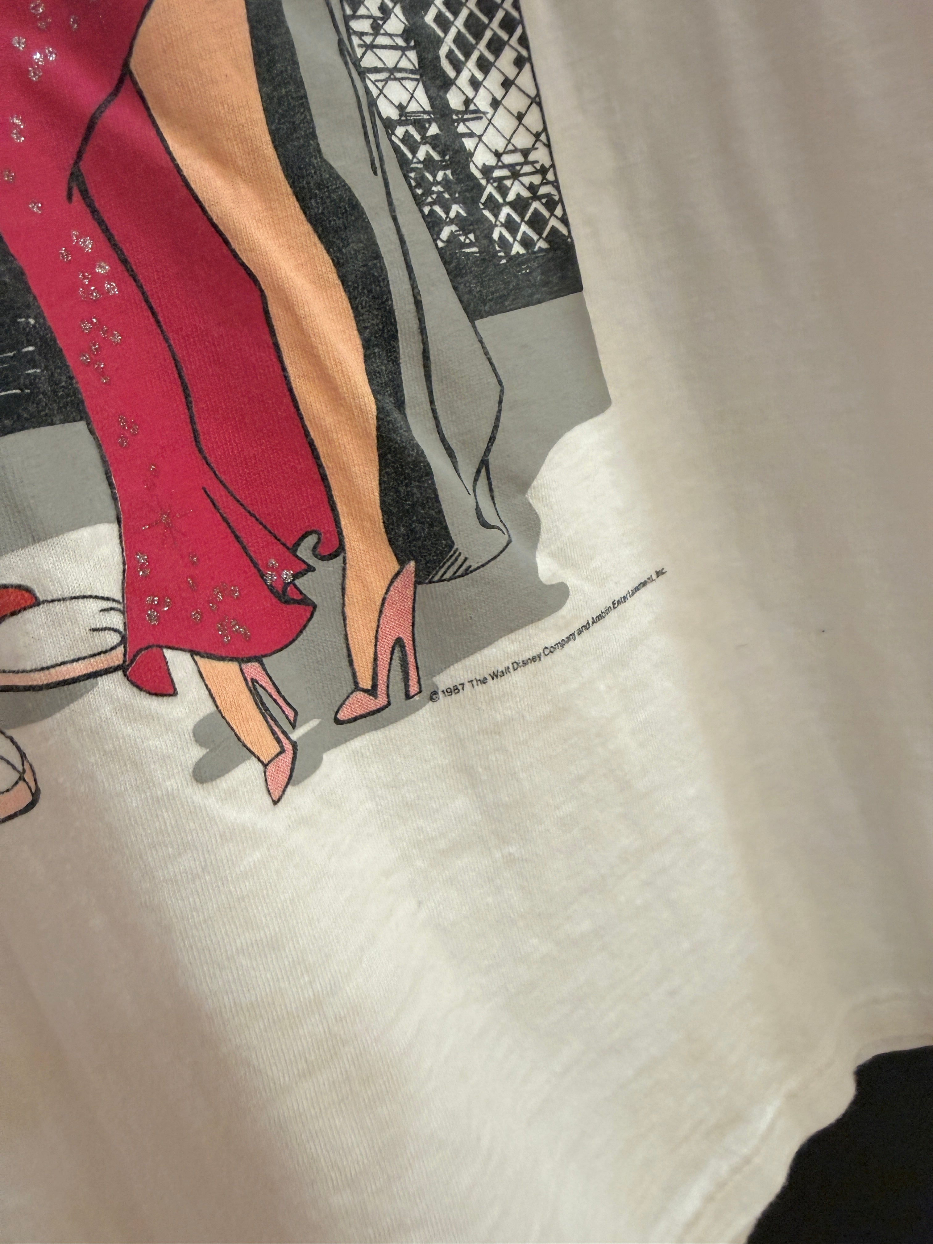 1987 Who Framed Roger Rabbit Touch of Gold Tee Size XL