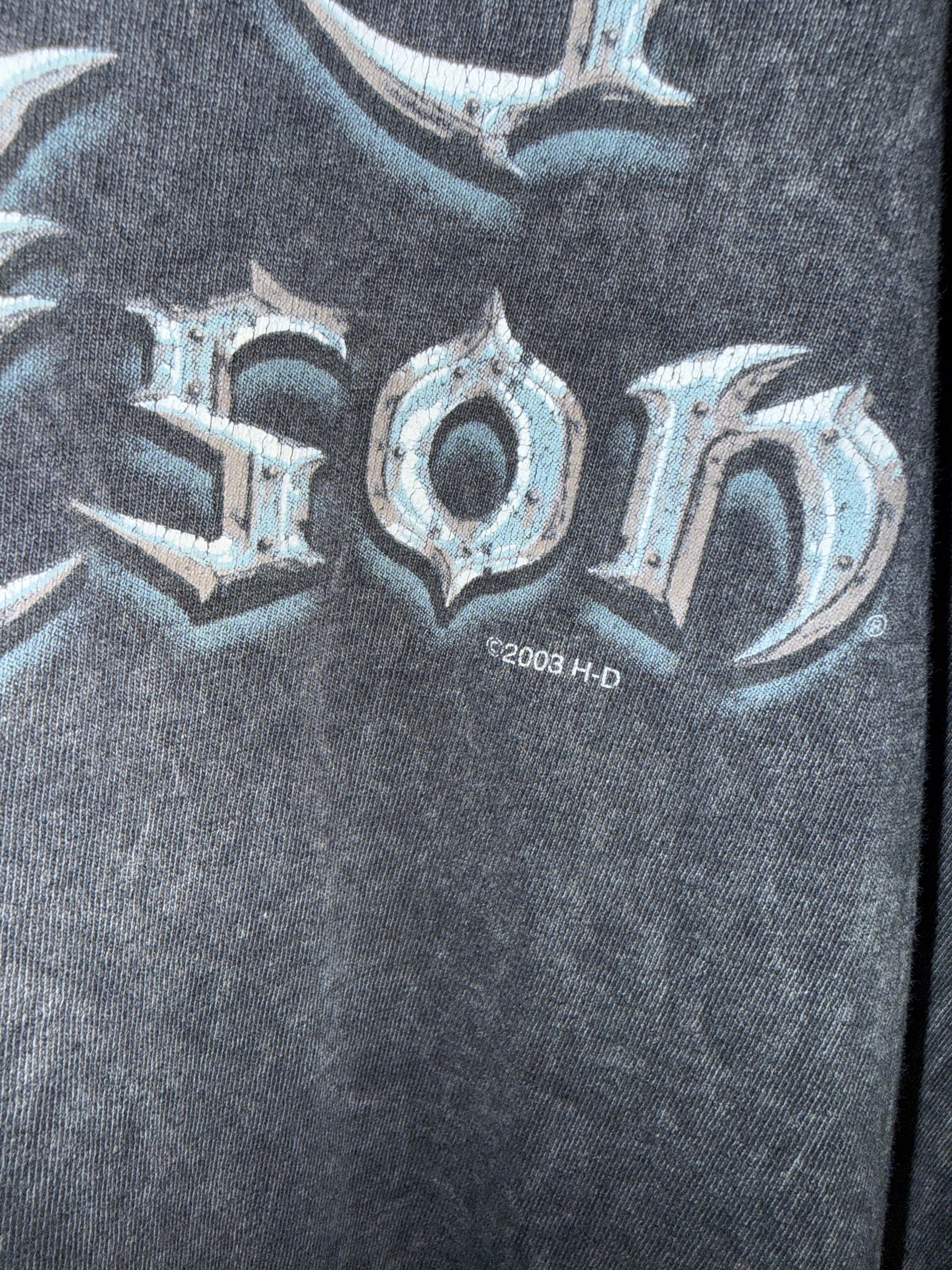 2003 Harley Davidson New Orleans Steel Logo Tee Size L