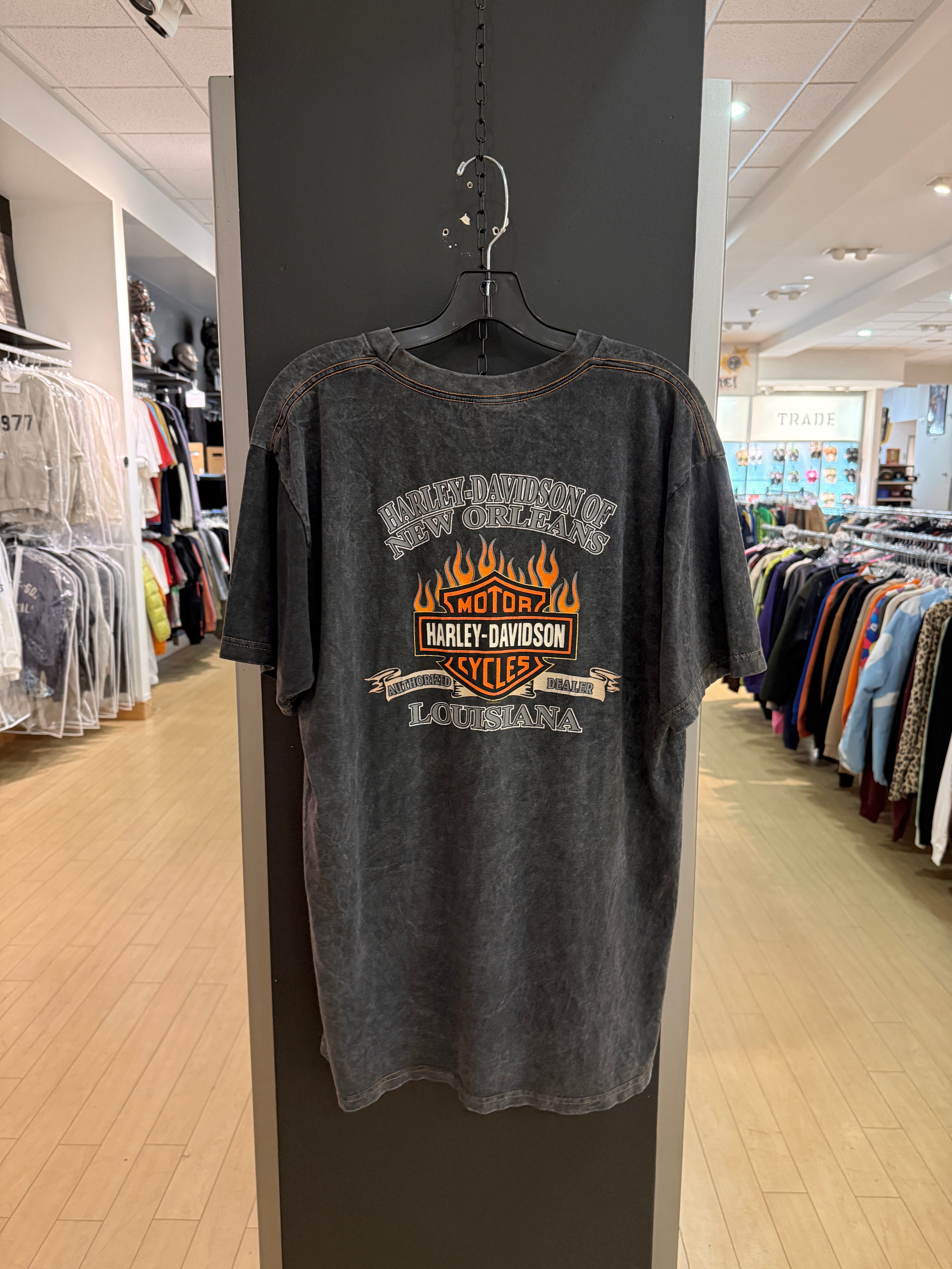 2003 Harley Davidson New Orleans Steel Logo Tee Size L