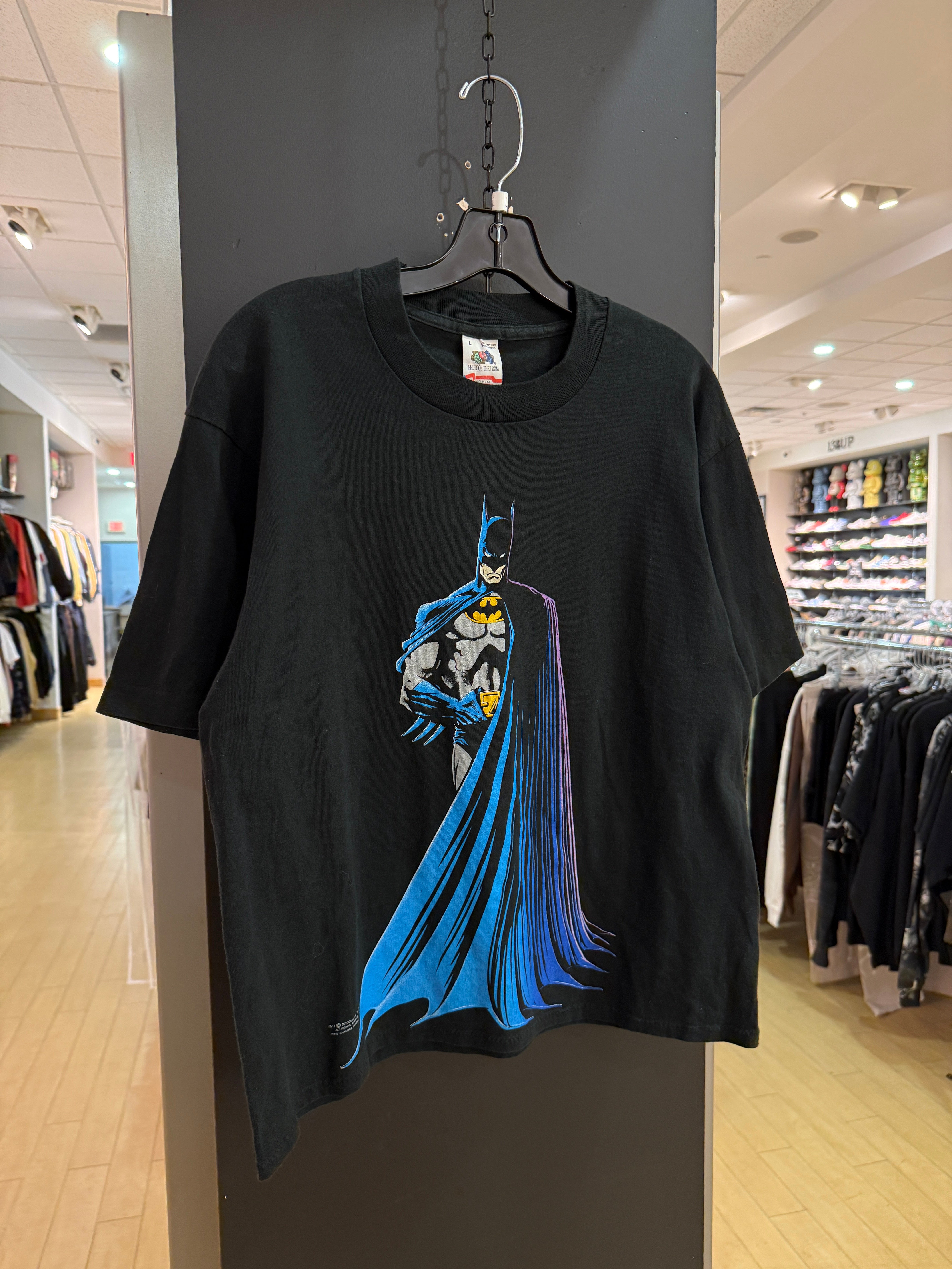 1988 Batman Fruit of the Loom Tee (Cropped) Size L