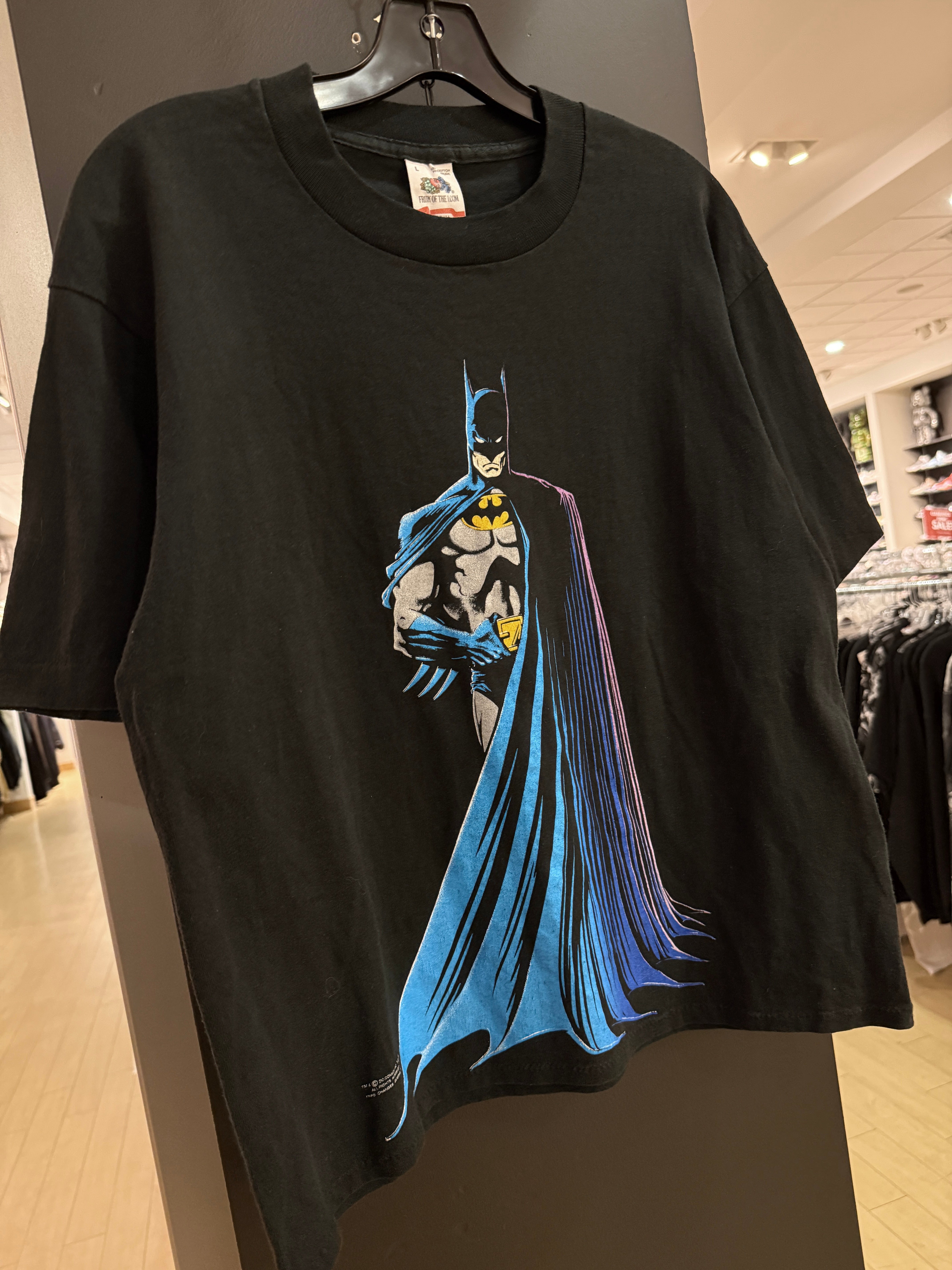 1988 Batman Fruit of the Loom Tee (Cropped) Size L