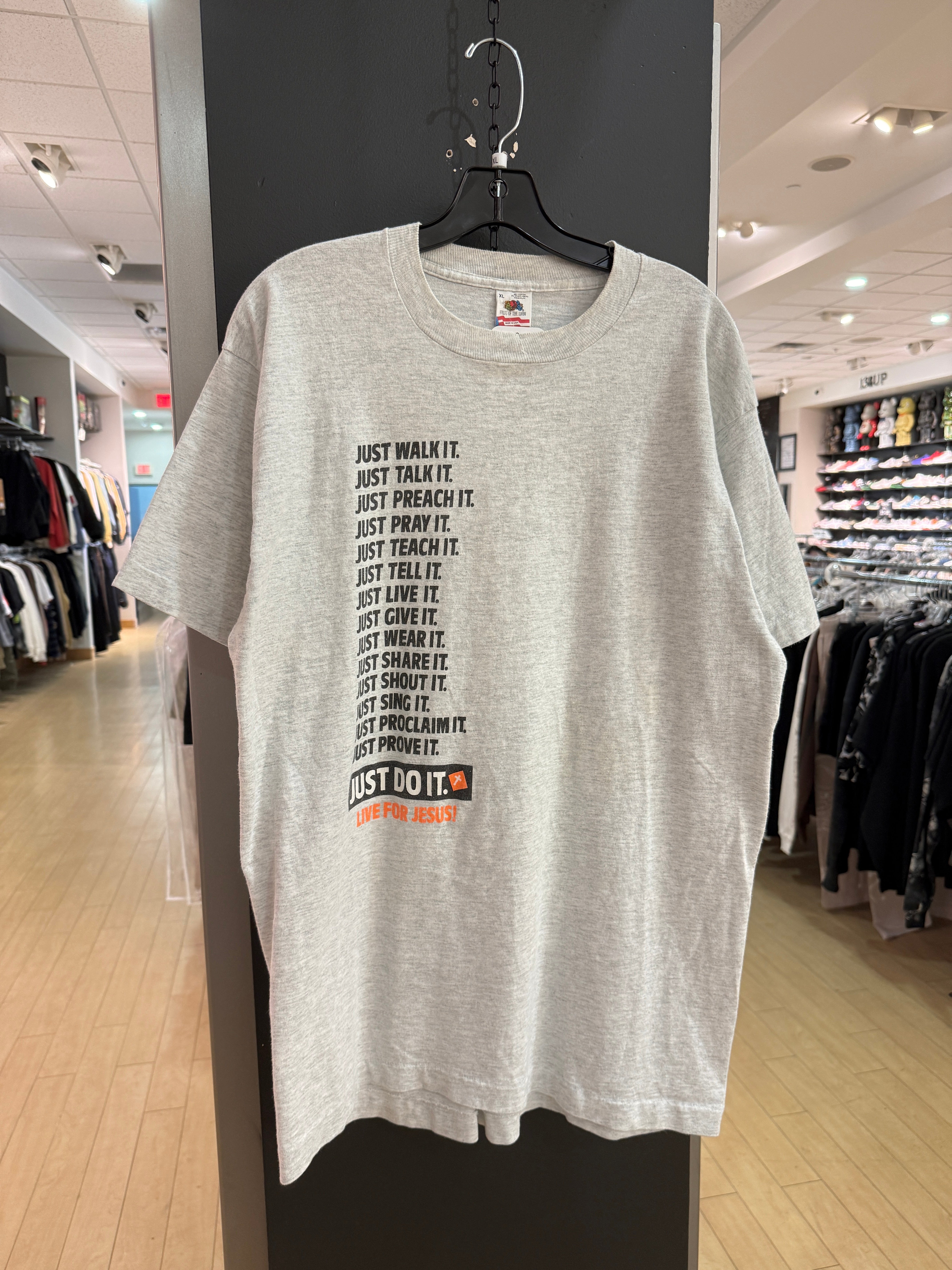 90s Live for Jesus Nike Bootleg Tee Size XL
