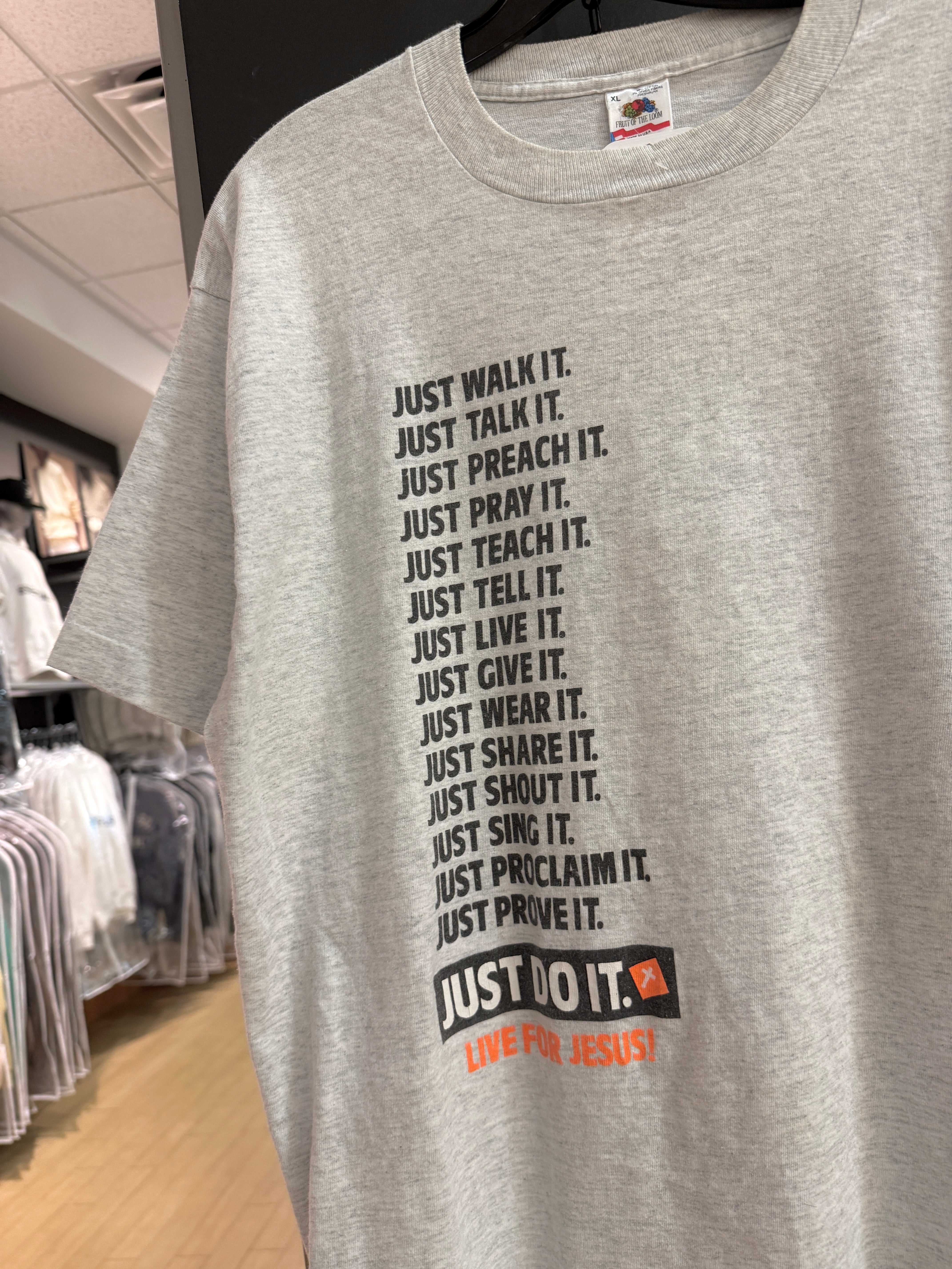 90s Live for Jesus Nike Bootleg Tee Size XL