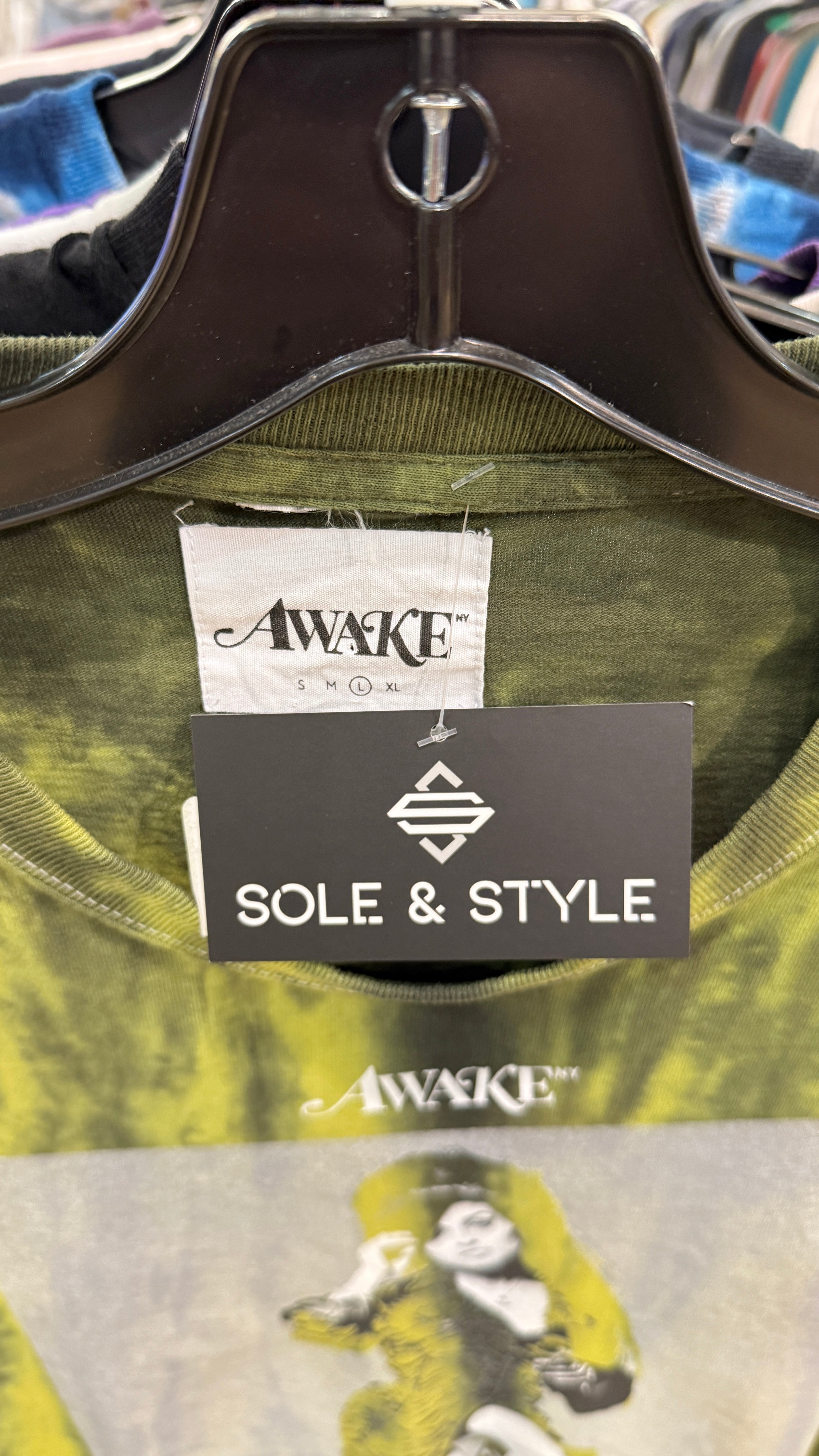 Awake x Amy Winehouse Long Sleeve Tee Green Sz L