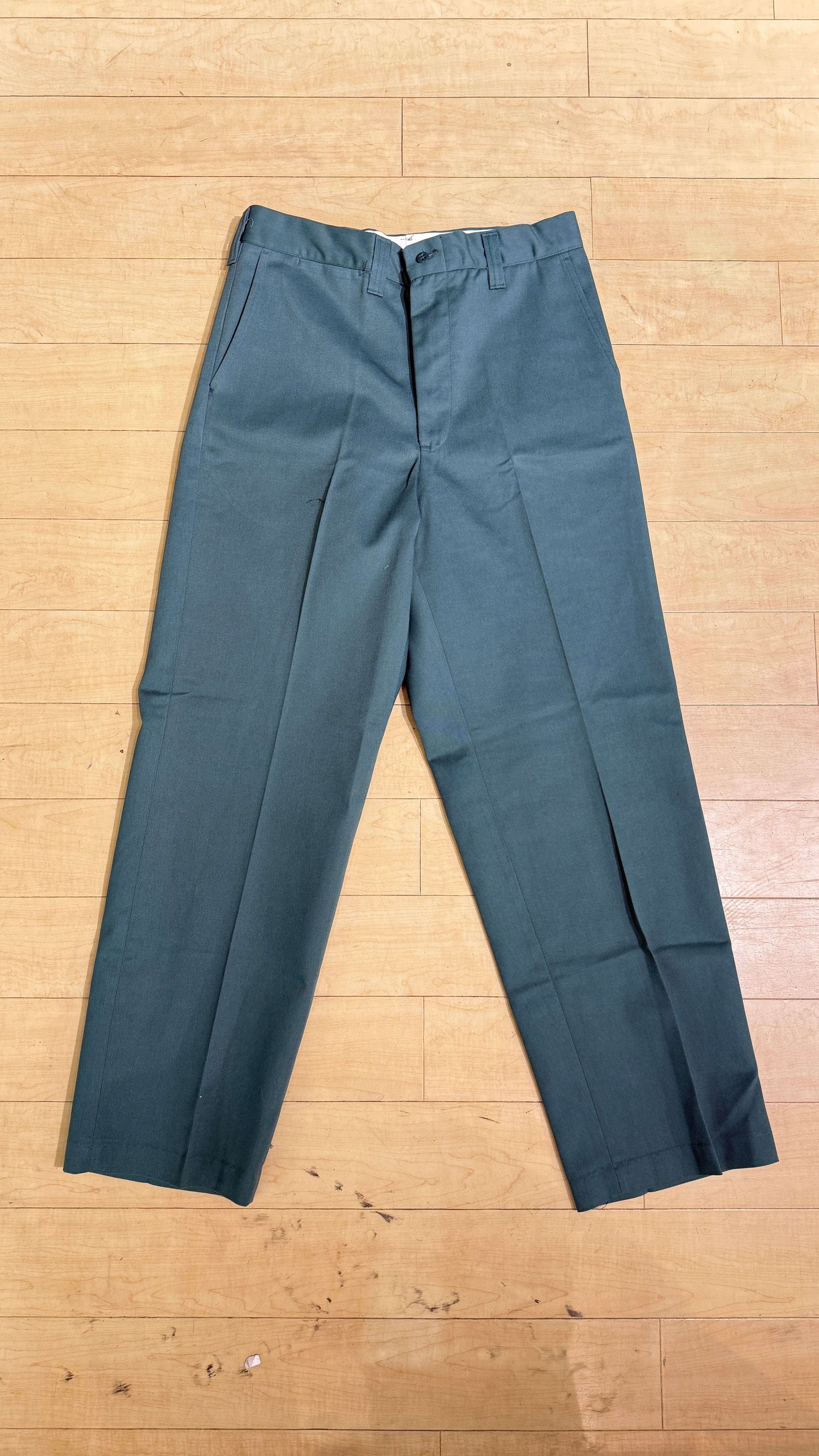 70s Dickies / Blue Rock L/S Mechanic Suit Green Sz Small / 32x29