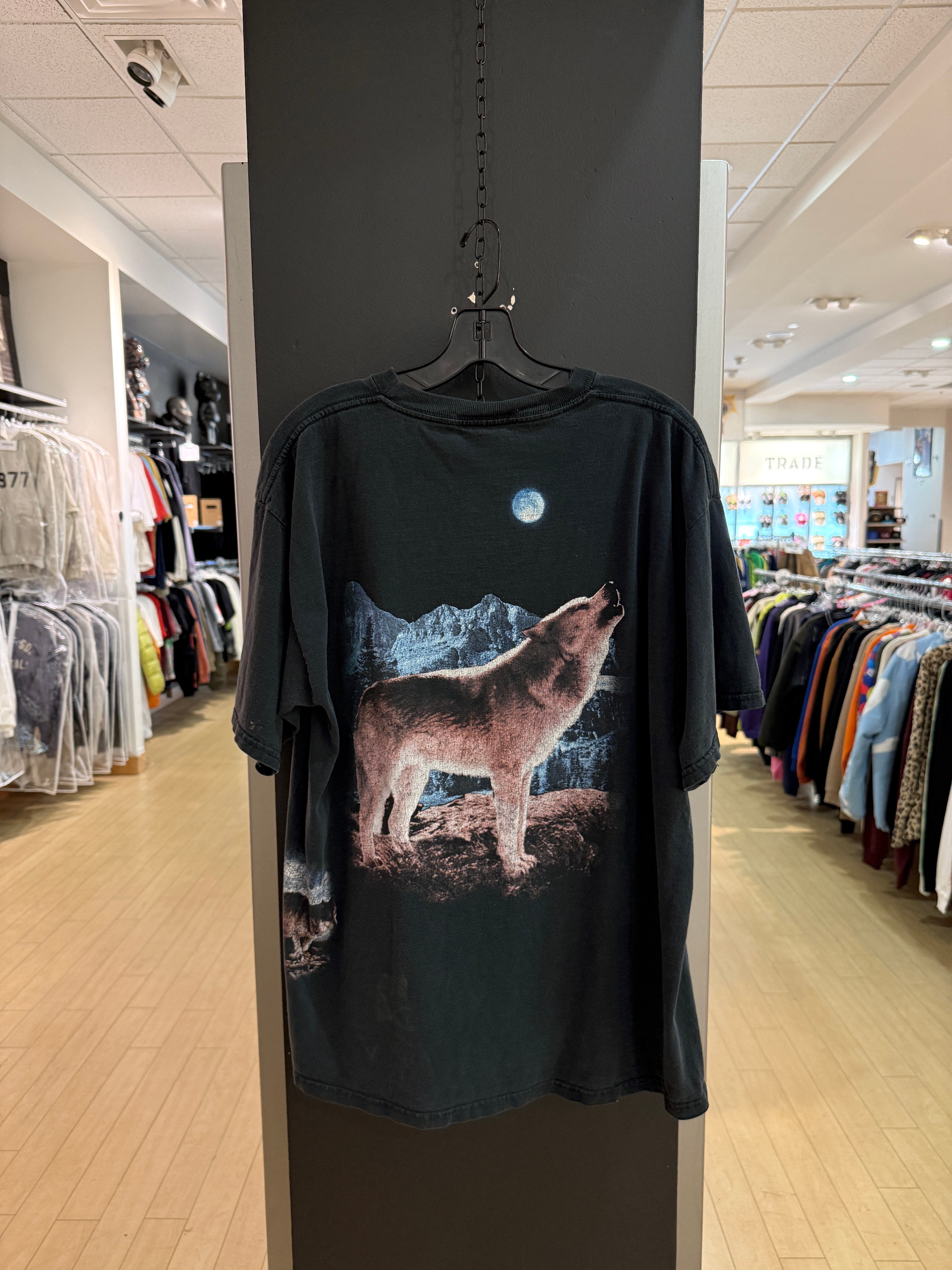 90s All Over Print Wolf TNT Tee Size XL