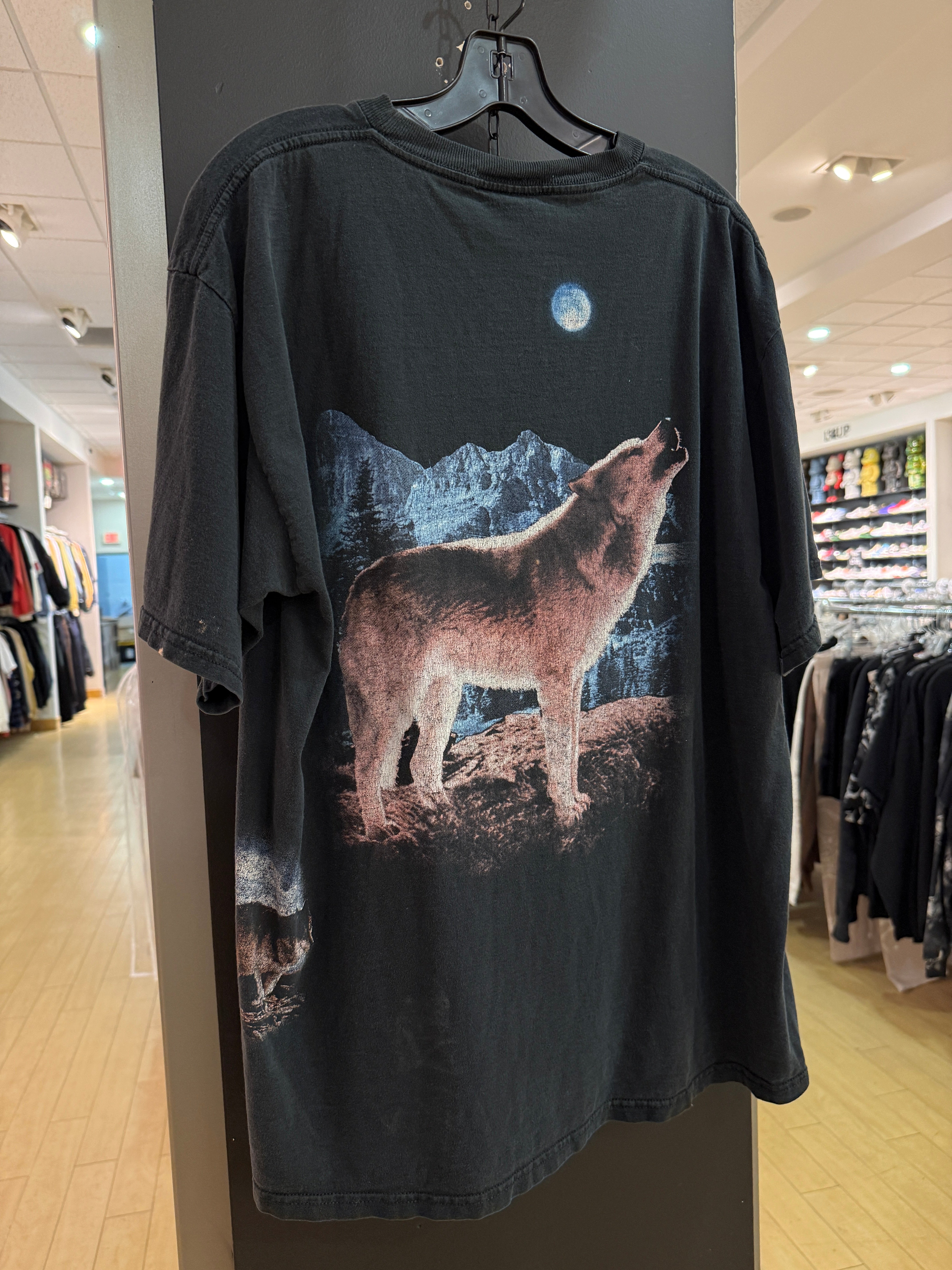 90s All Over Print Wolf TNT Tee Size XL