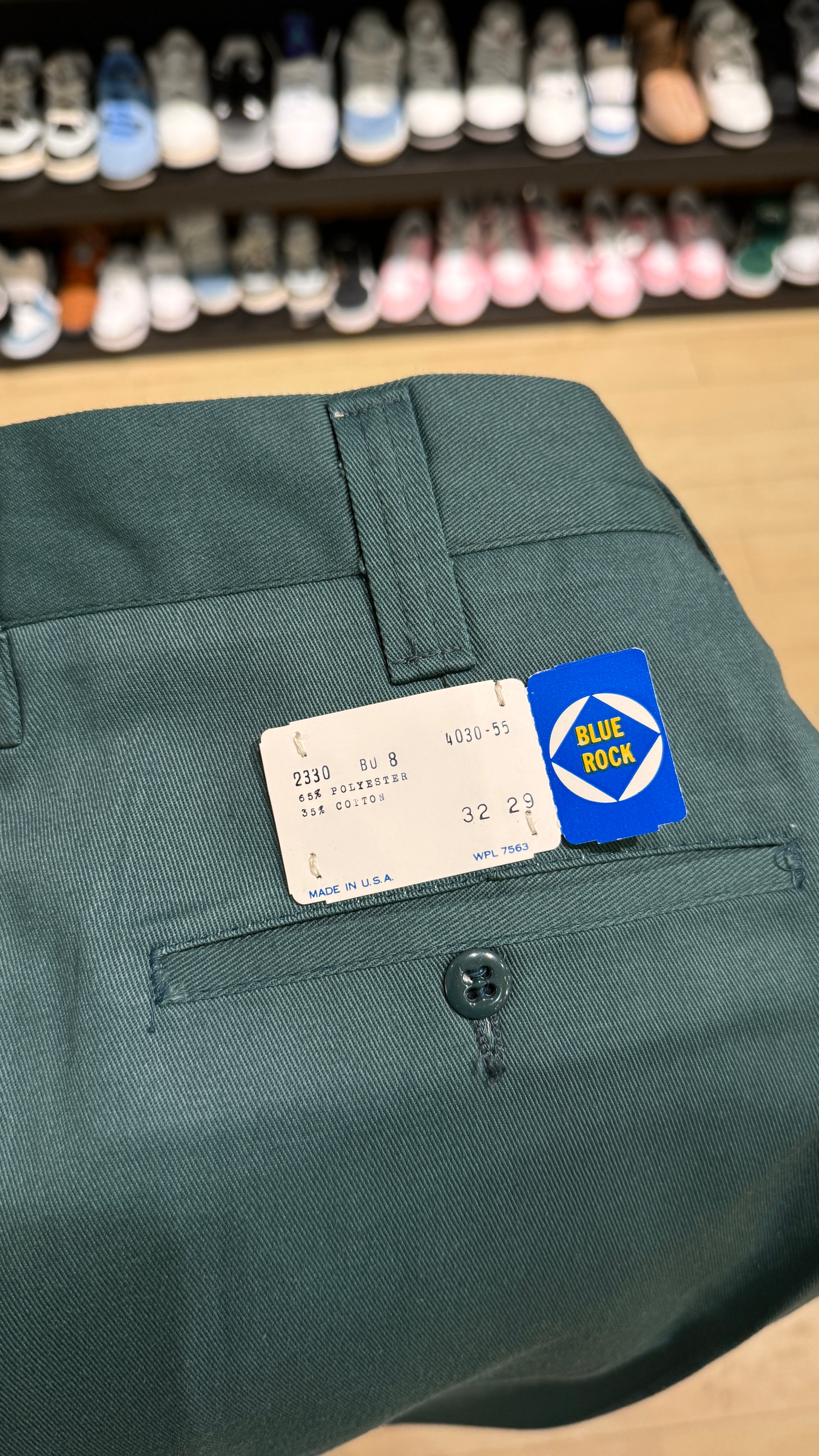 70s Dickies / Blue Rock L/S Mechanic Suit Green Sz Small / 32x29