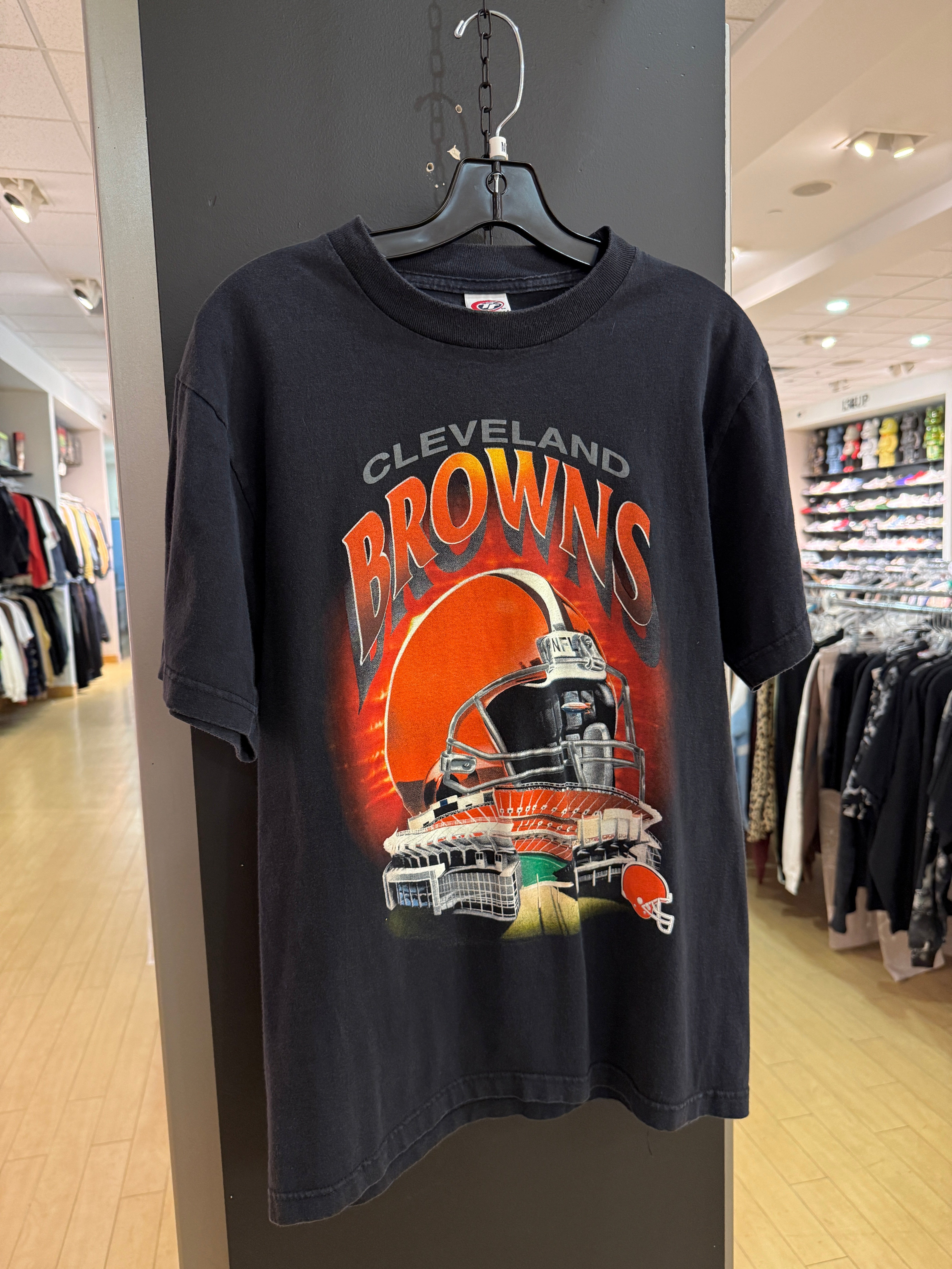 90s Cleveland Browns True Fan Helmet Tee Size M
