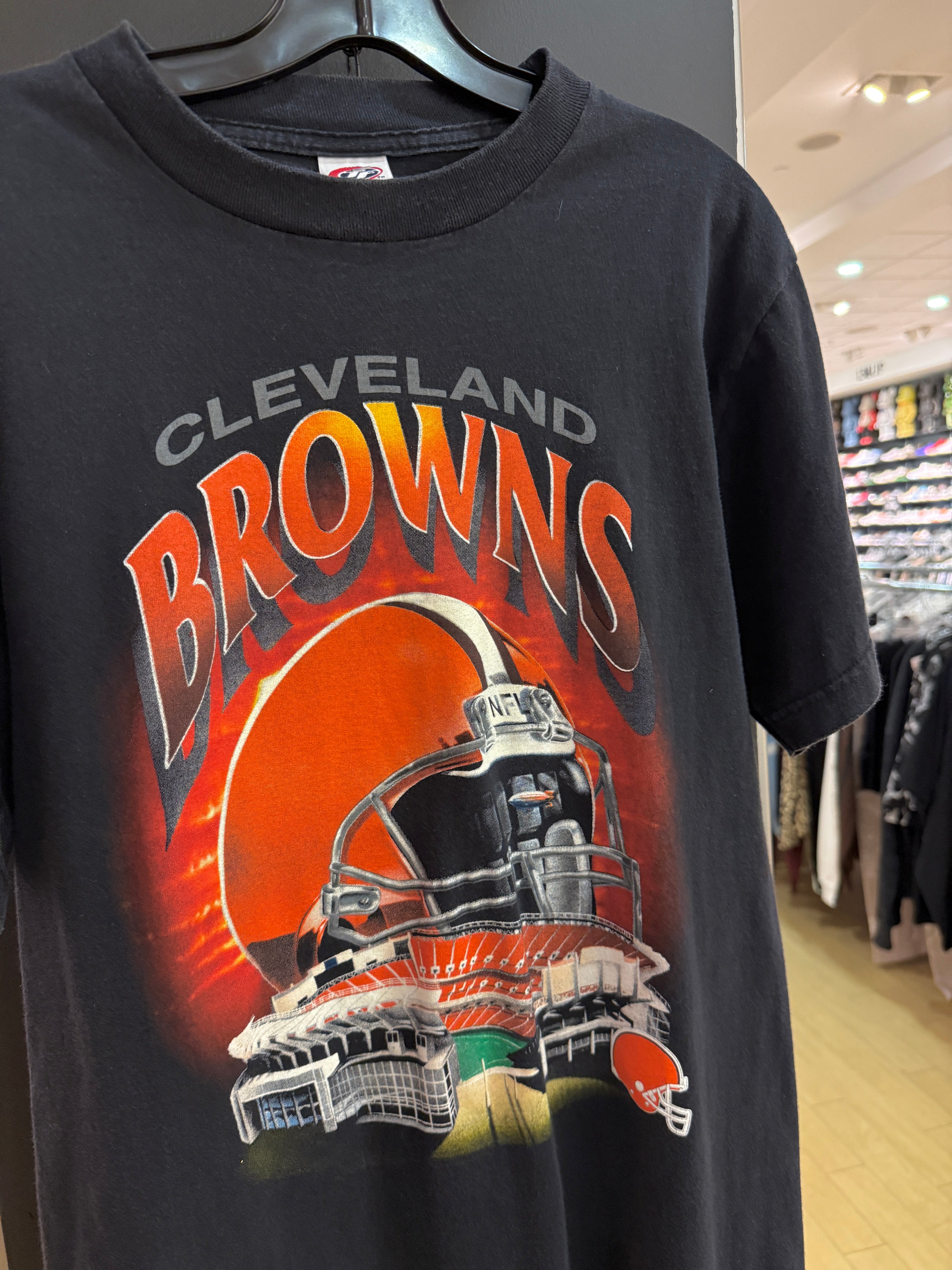 90s Cleveland Browns True Fan Helmet Tee Size M