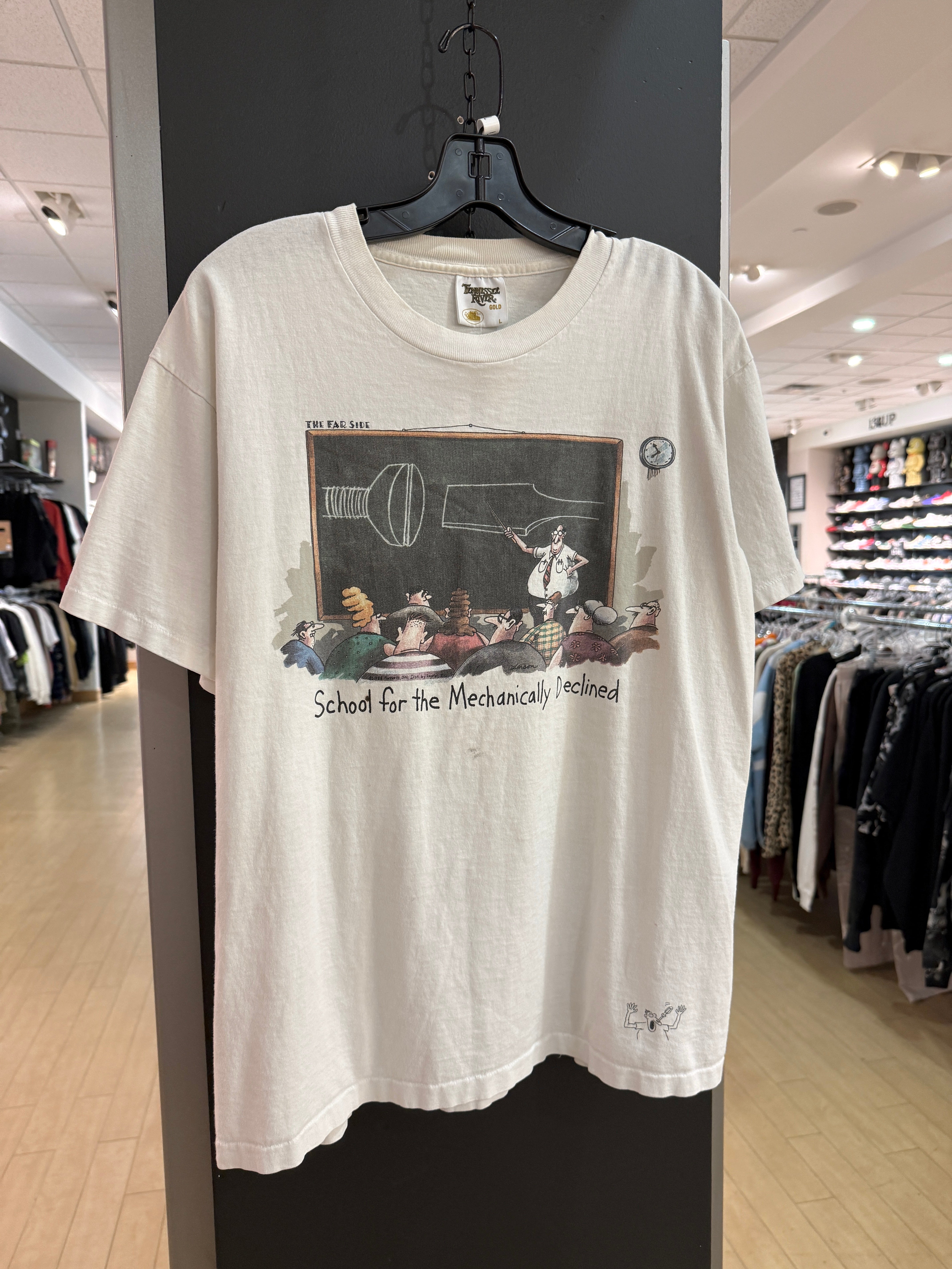 90s The Far Side Mechanically Declined Tee Size L