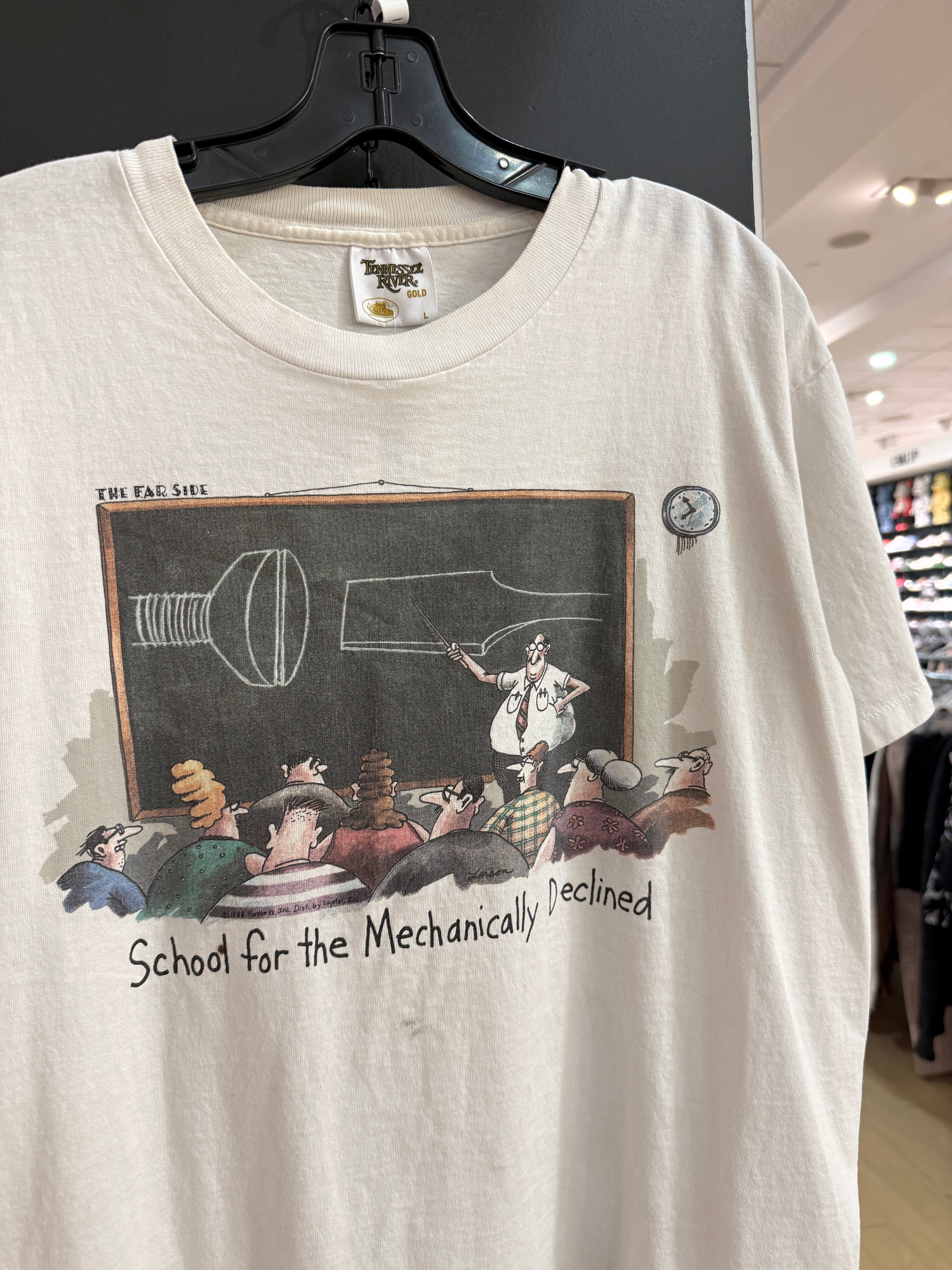 90s The Far Side Mechanically Declined Tee Size L