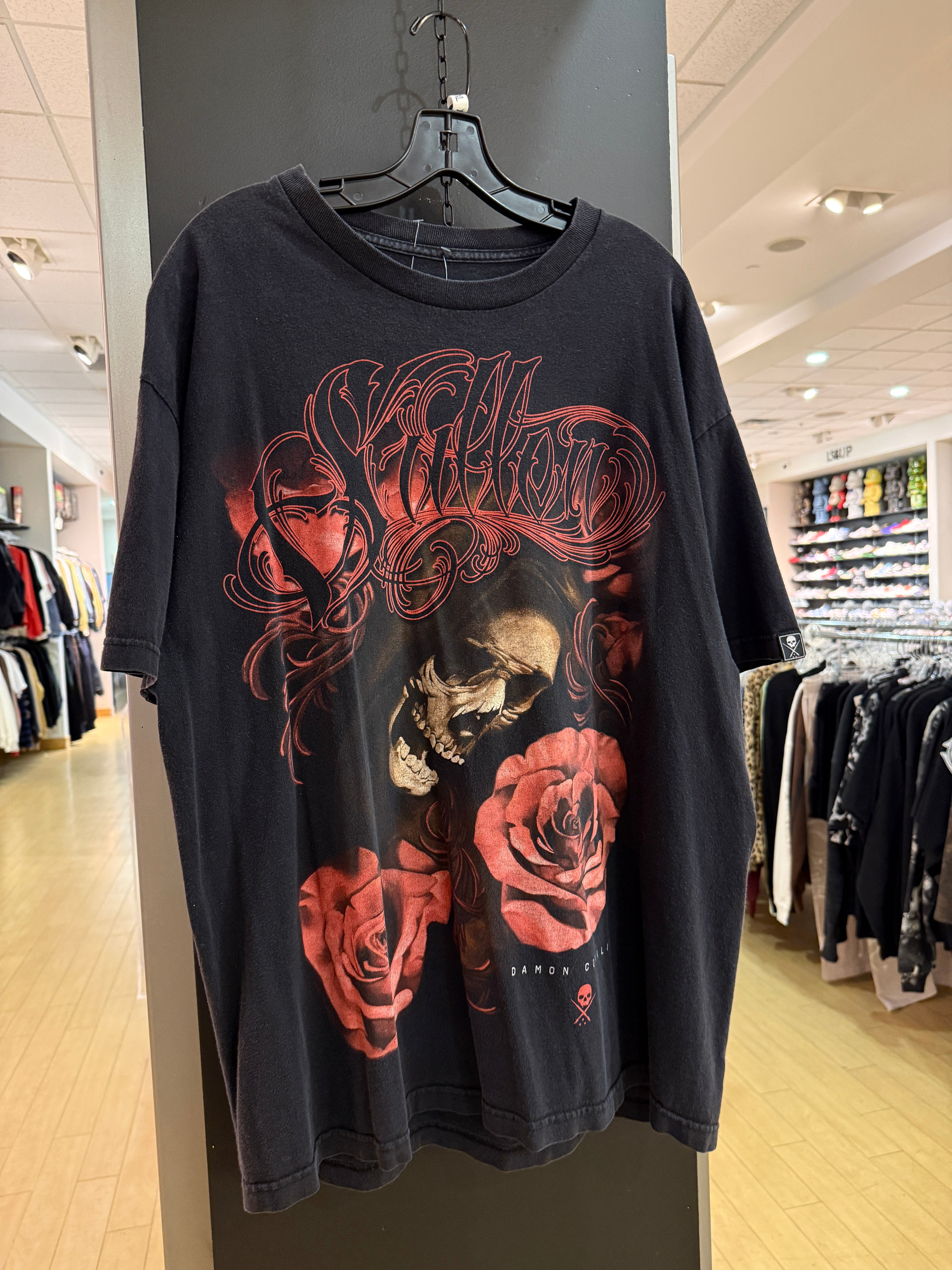 Y2K Sullen Art Collective Damon Franklin Death Rose Tee Size XL