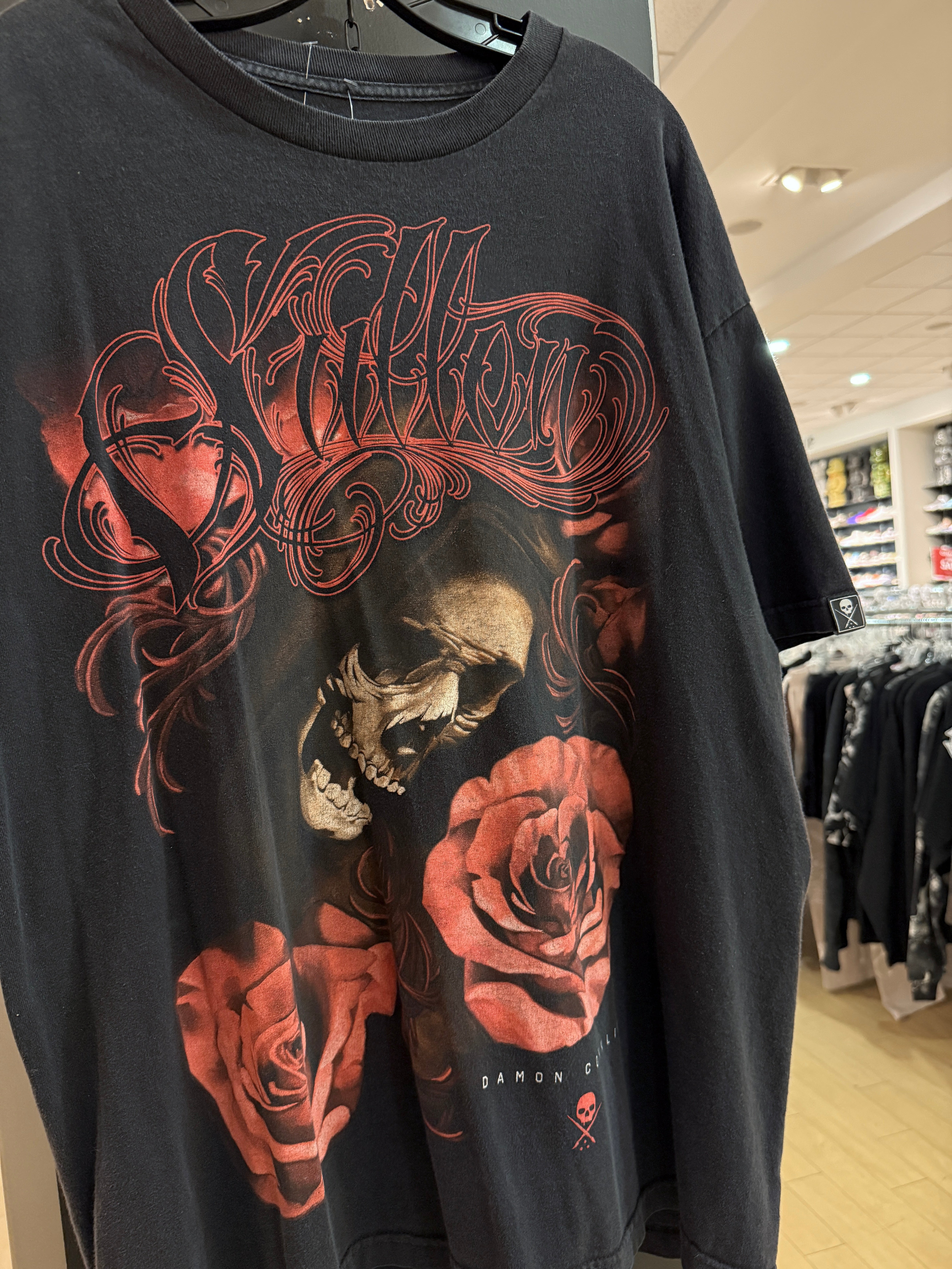 Y2K Sullen Art Collective Damon Franklin Death Rose Tee Size XL