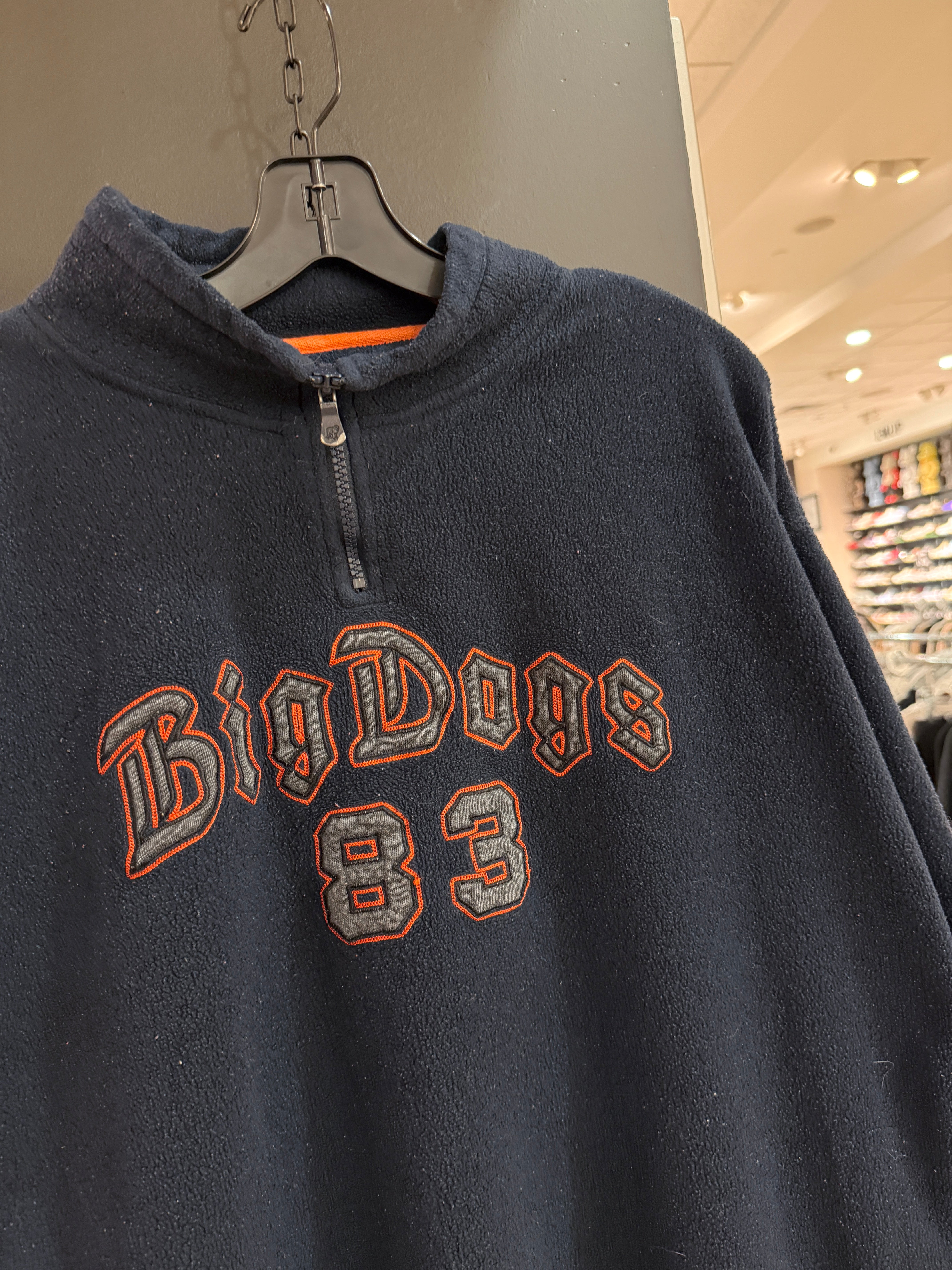 Y2K Big Dogs Polar Fleece 1/4 Zip Size XL