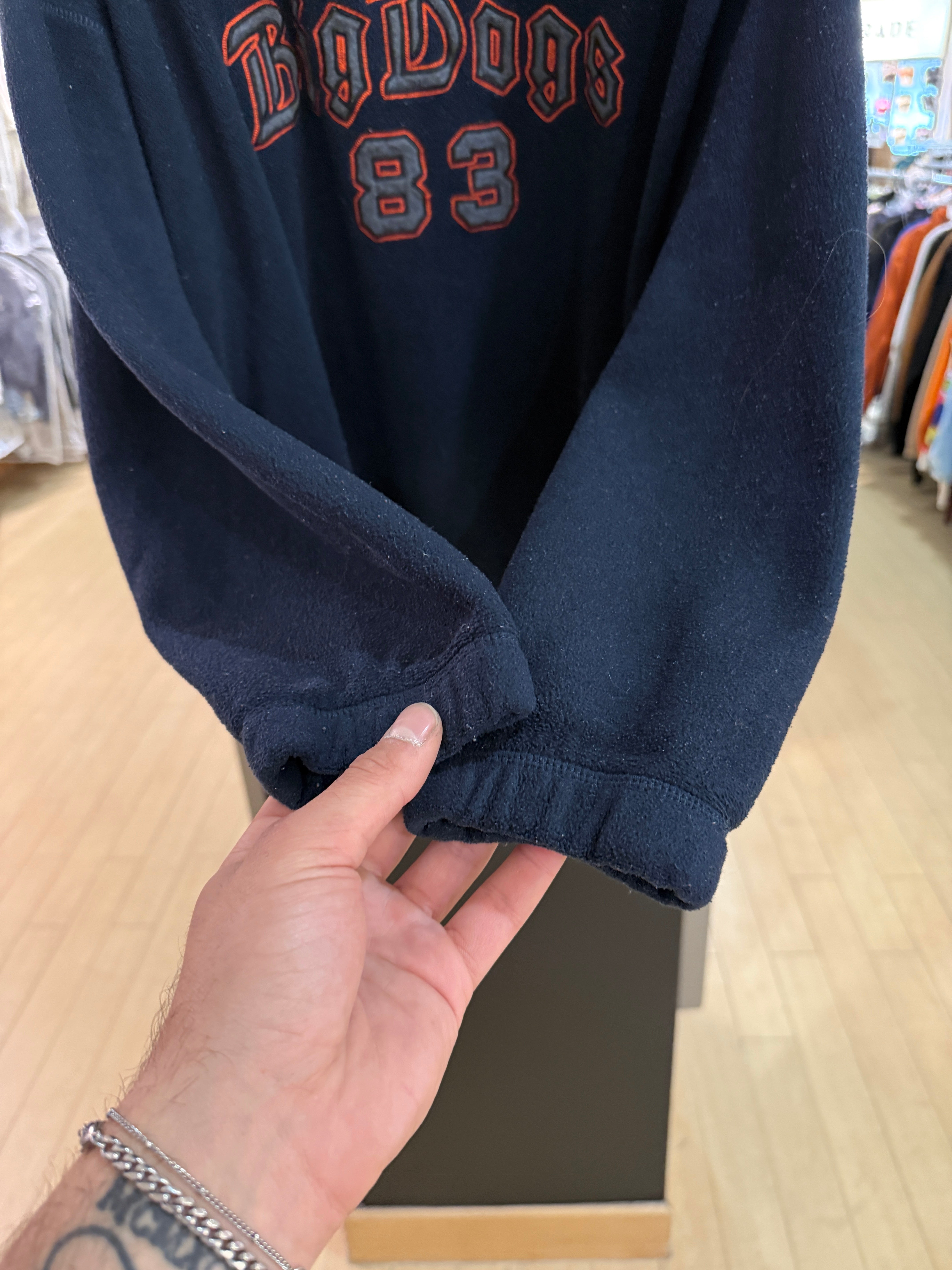 Y2K Big Dogs Polar Fleece 1/4 Zip Size XL