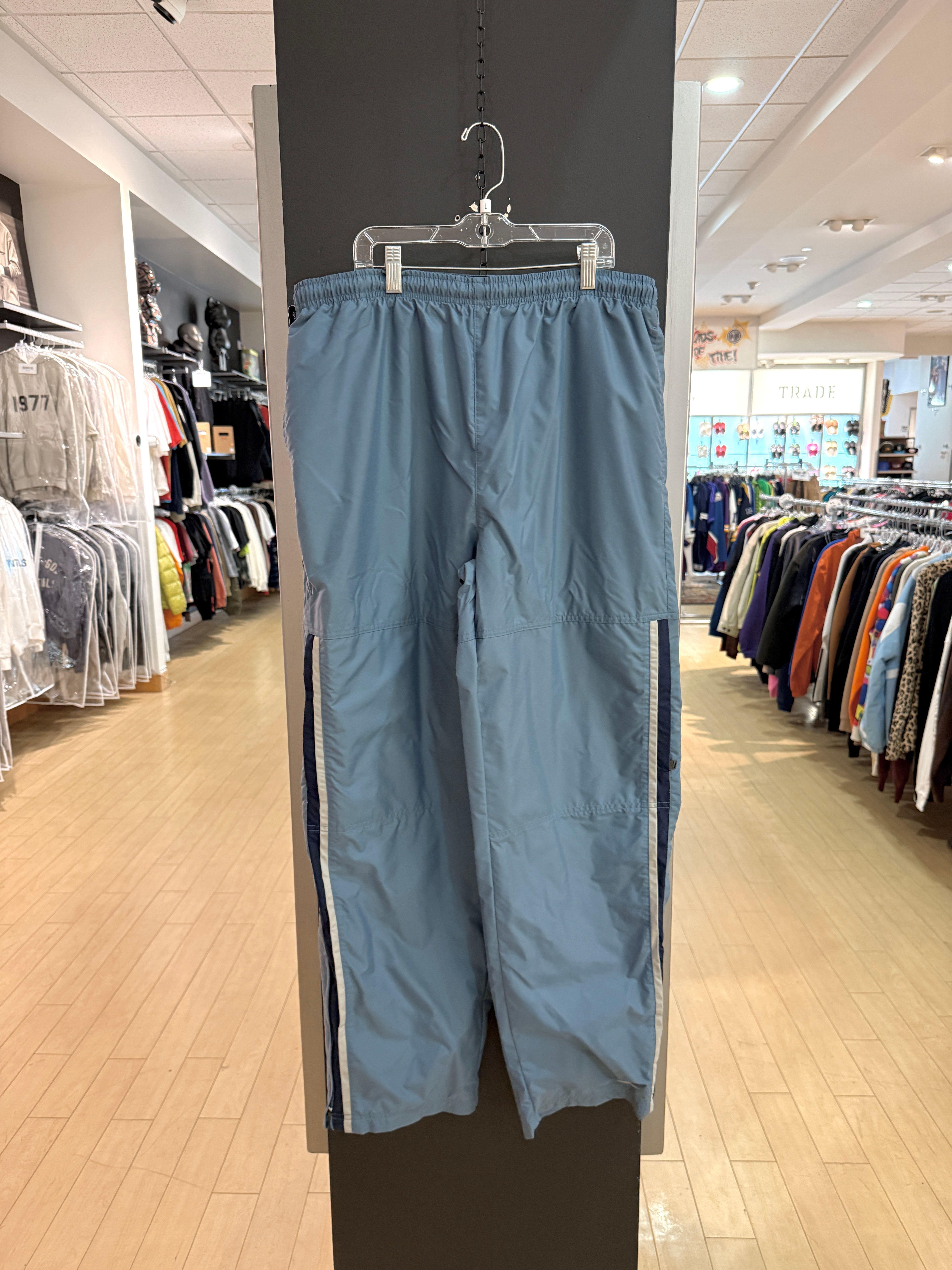 2001 Nike Cotton Lined Slate Blue Track Pants Size L