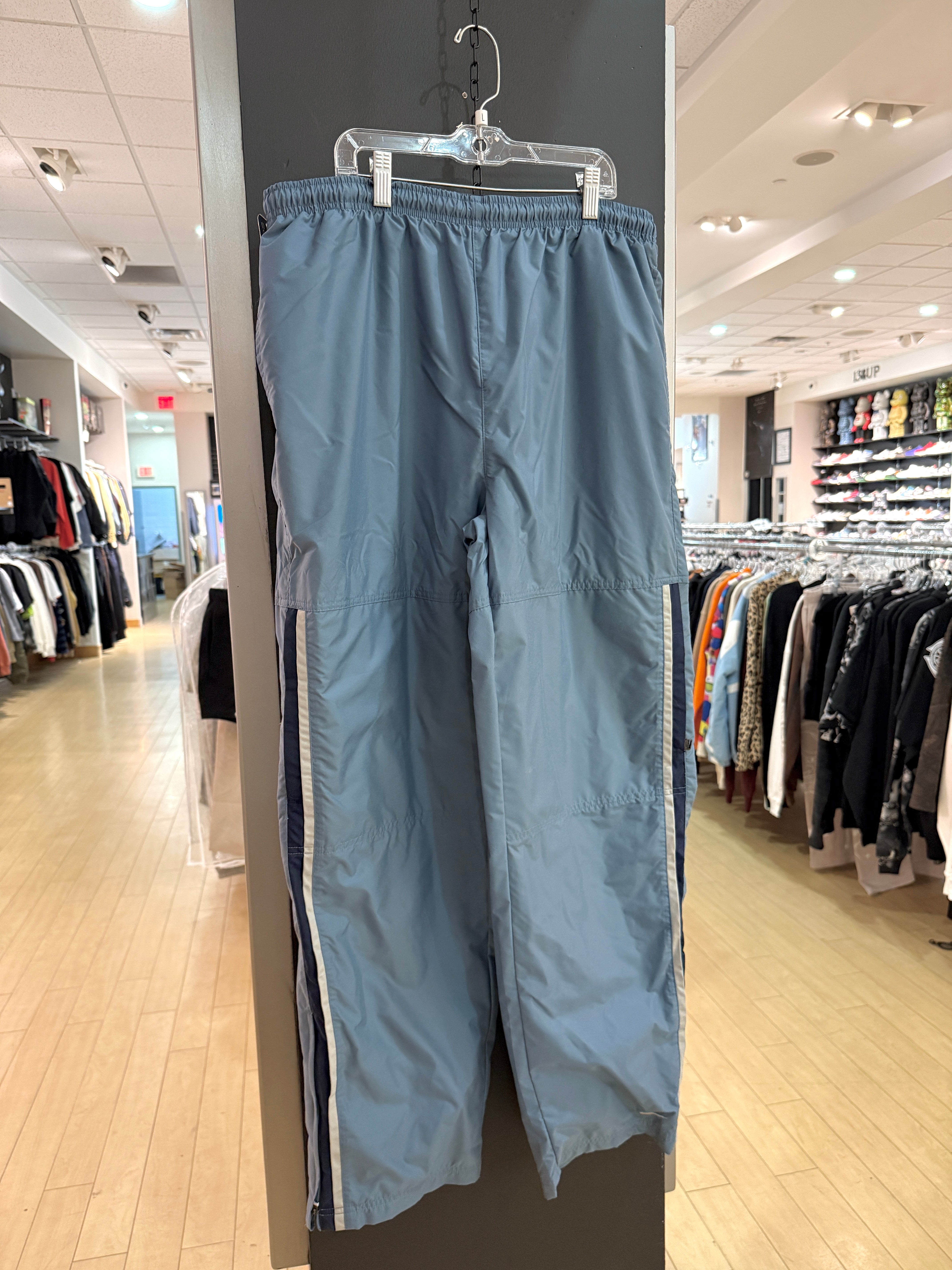 2001 Nike Cotton Lined Slate Blue Track Pants Size L