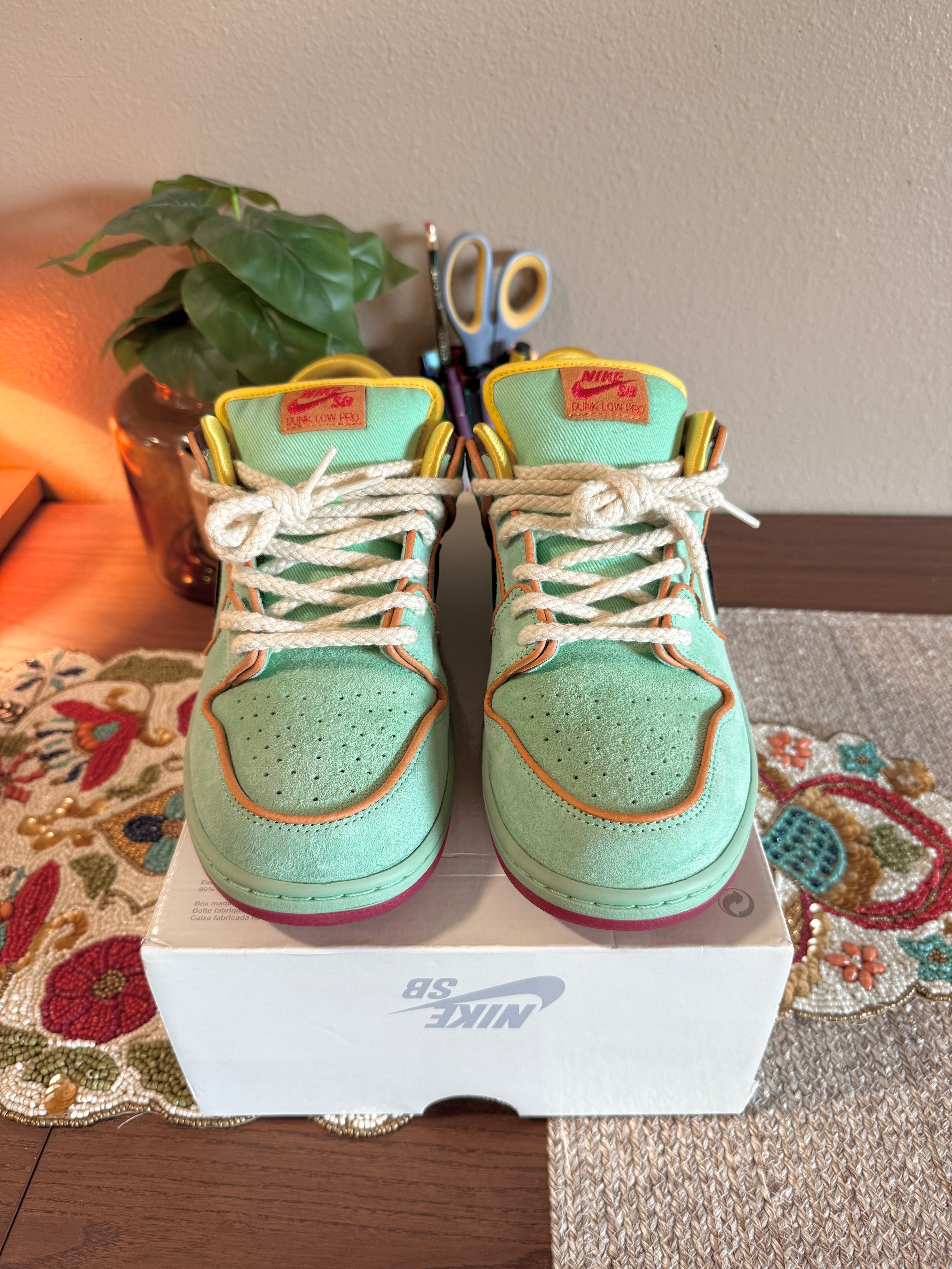 Nike SB Dunk Low Rodeo Tourmaline Size 11 USED / MISSING LID