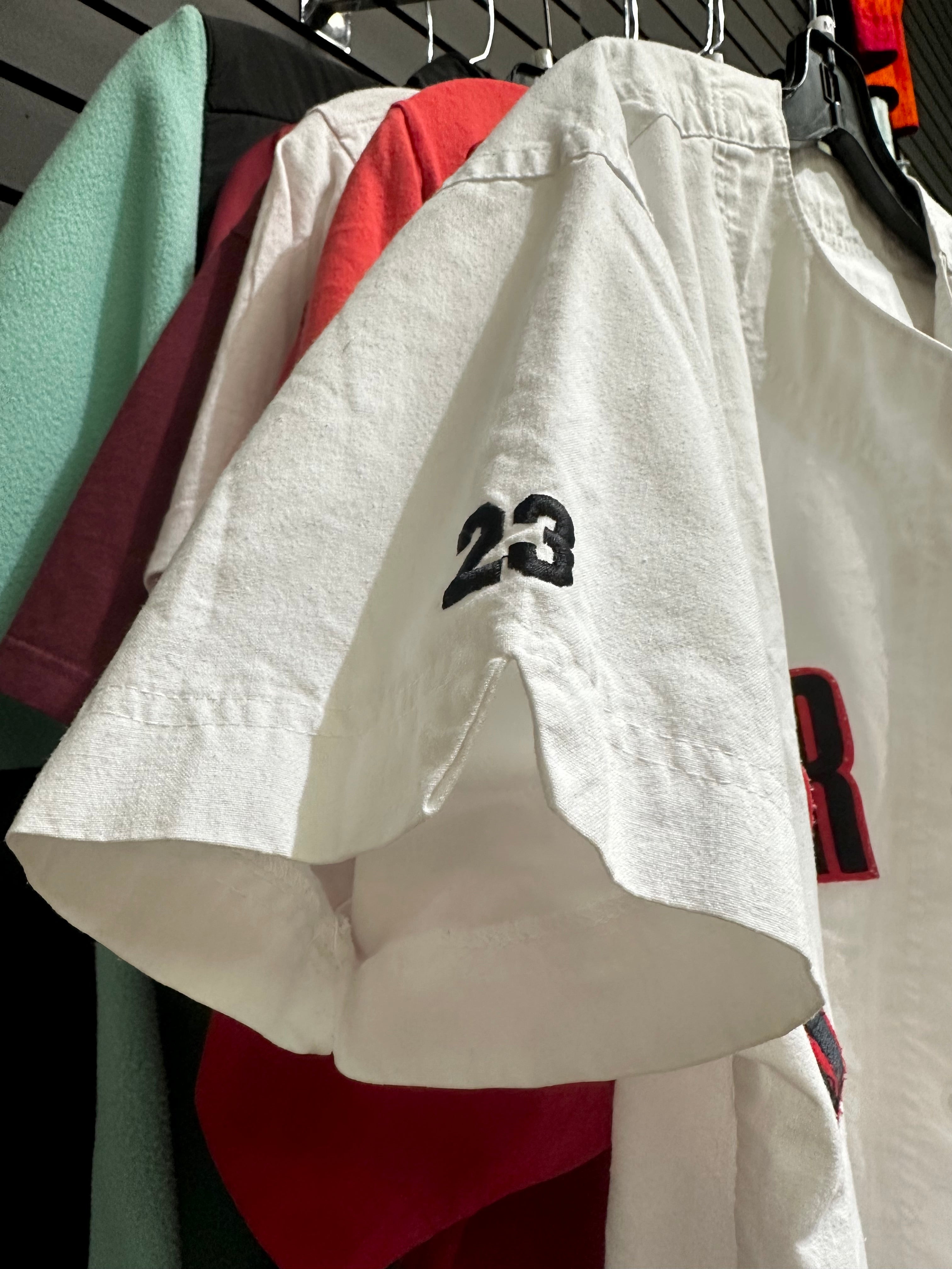 90s Nike Air Jordan White Baseball Jersey Sz M