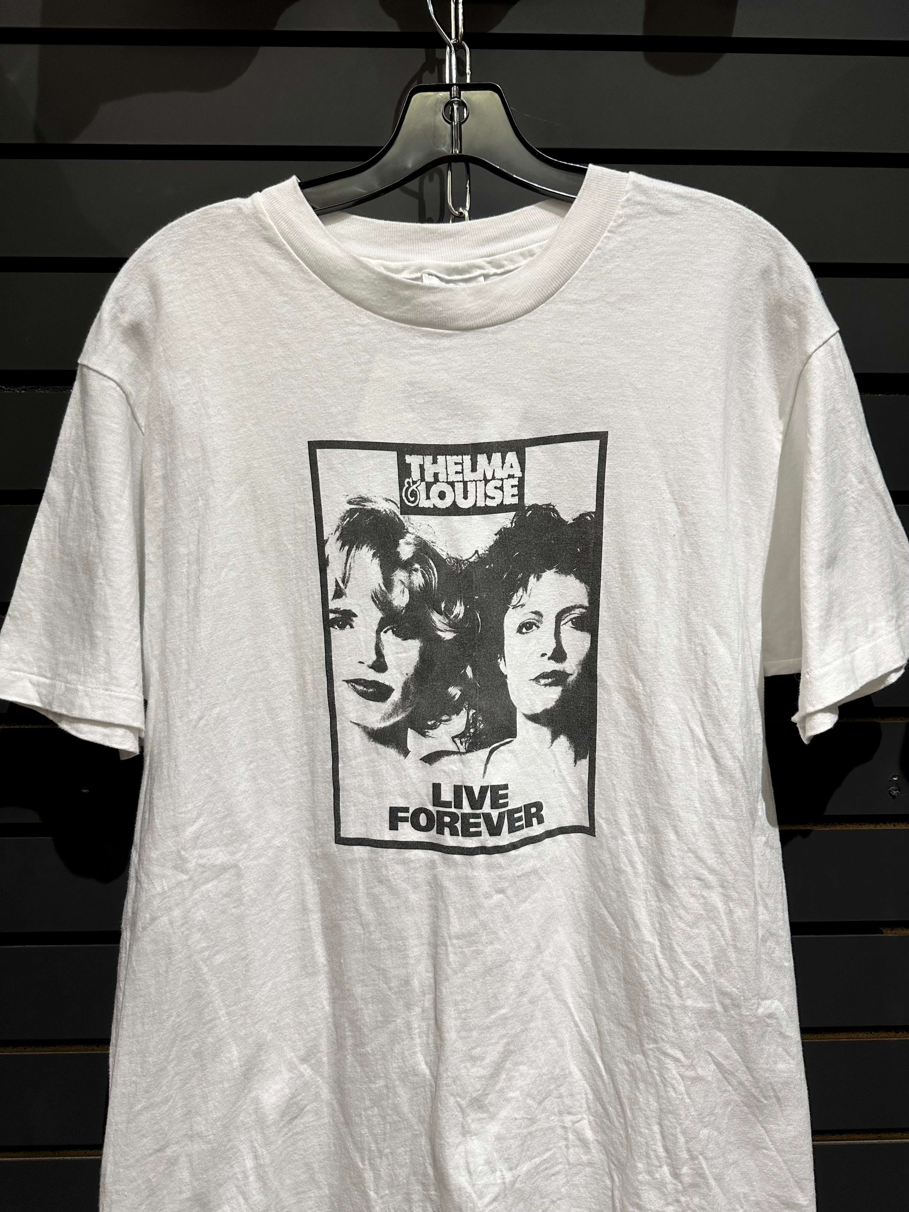 90s Thelma & Louise Live Forever Movie Promo Tee Sz L