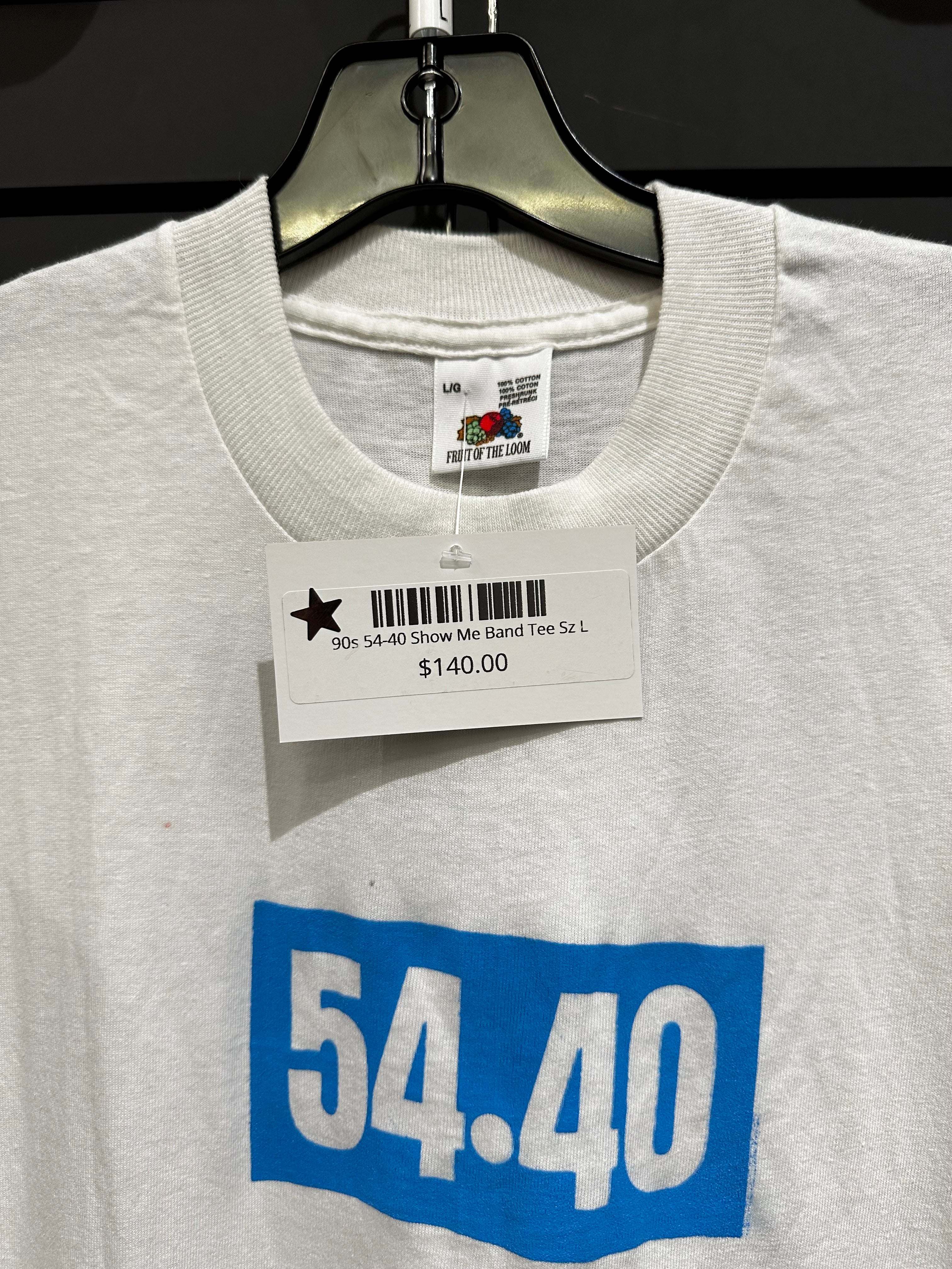 90s 54-40 Show Me Band Tee Sz L
