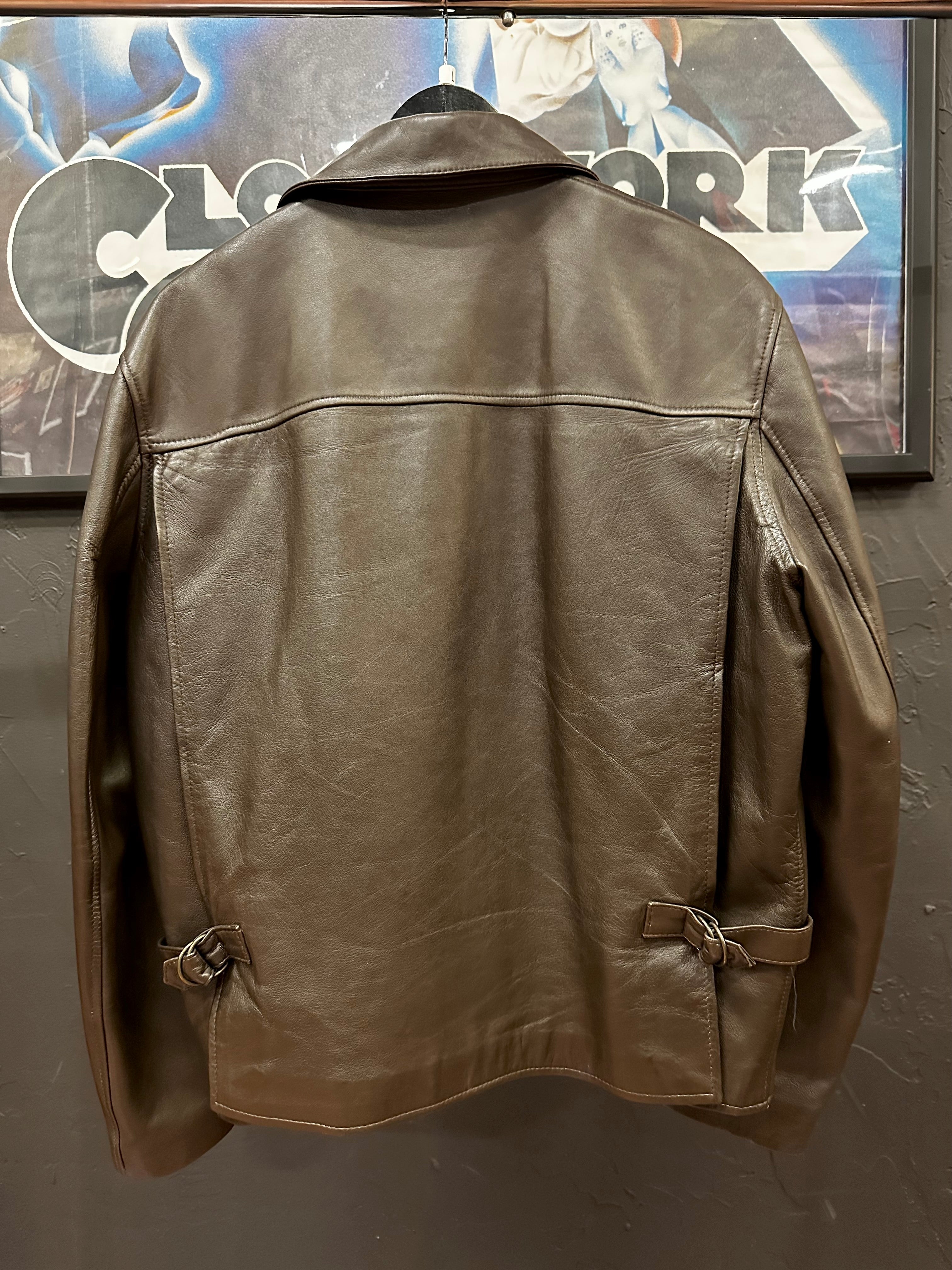 90s Wested Leather Co Indiana Jones Leather Jacket Brown Sz L