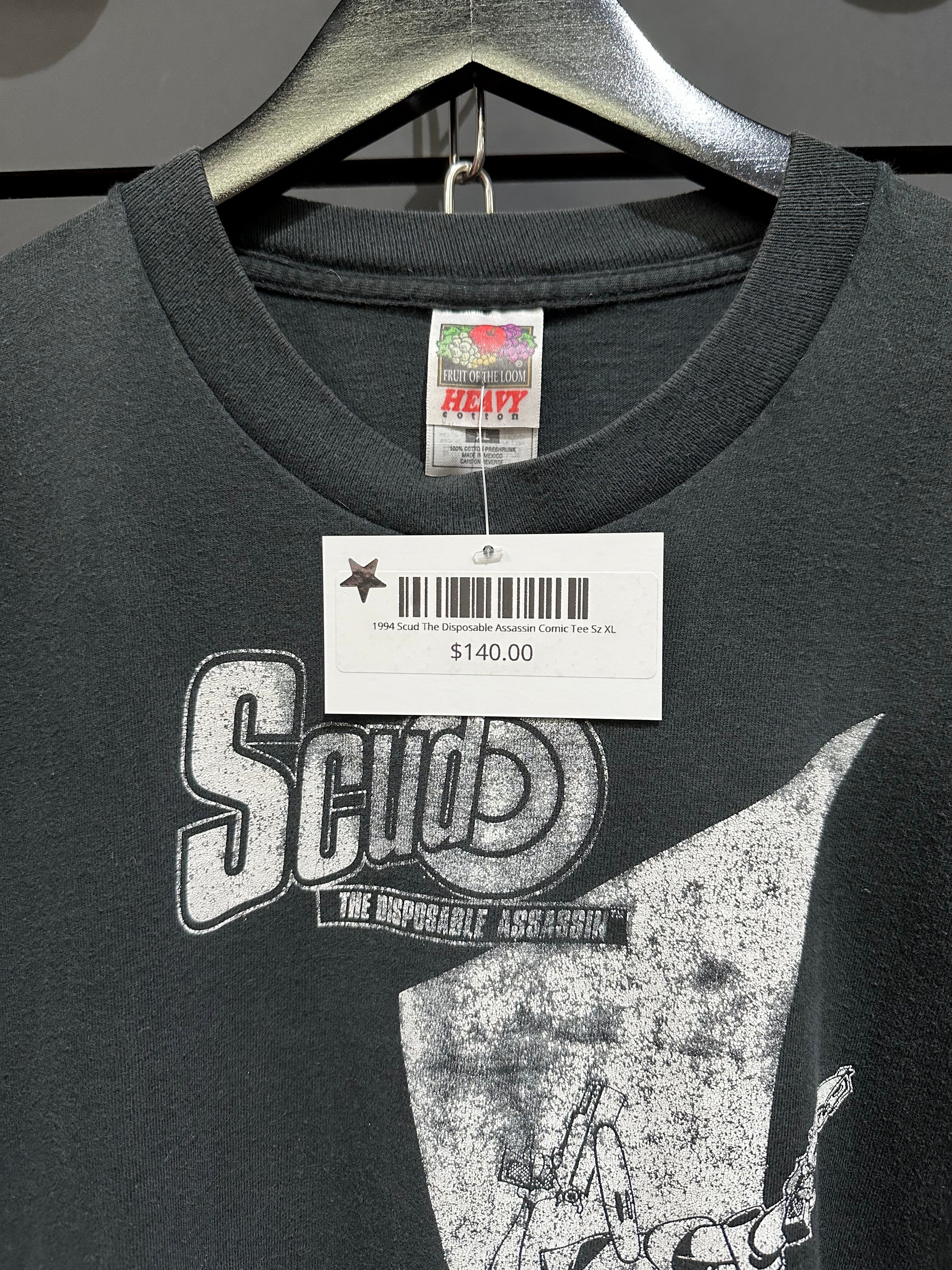 1994 Scud The Disposable Assassin Comic Tee Sz XL