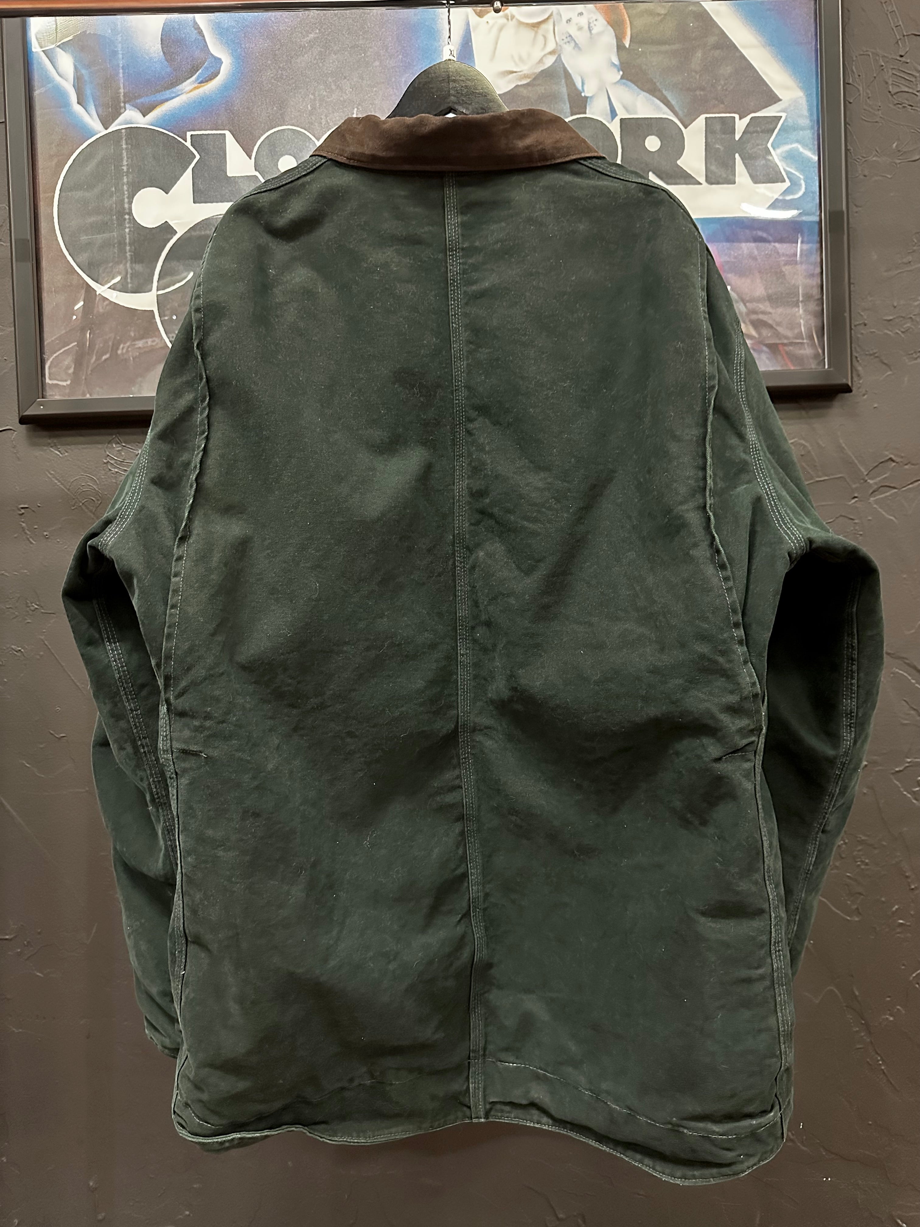 2004 Carhartt Sandstone Ridge Coat Spruce Green Sz XL Tall