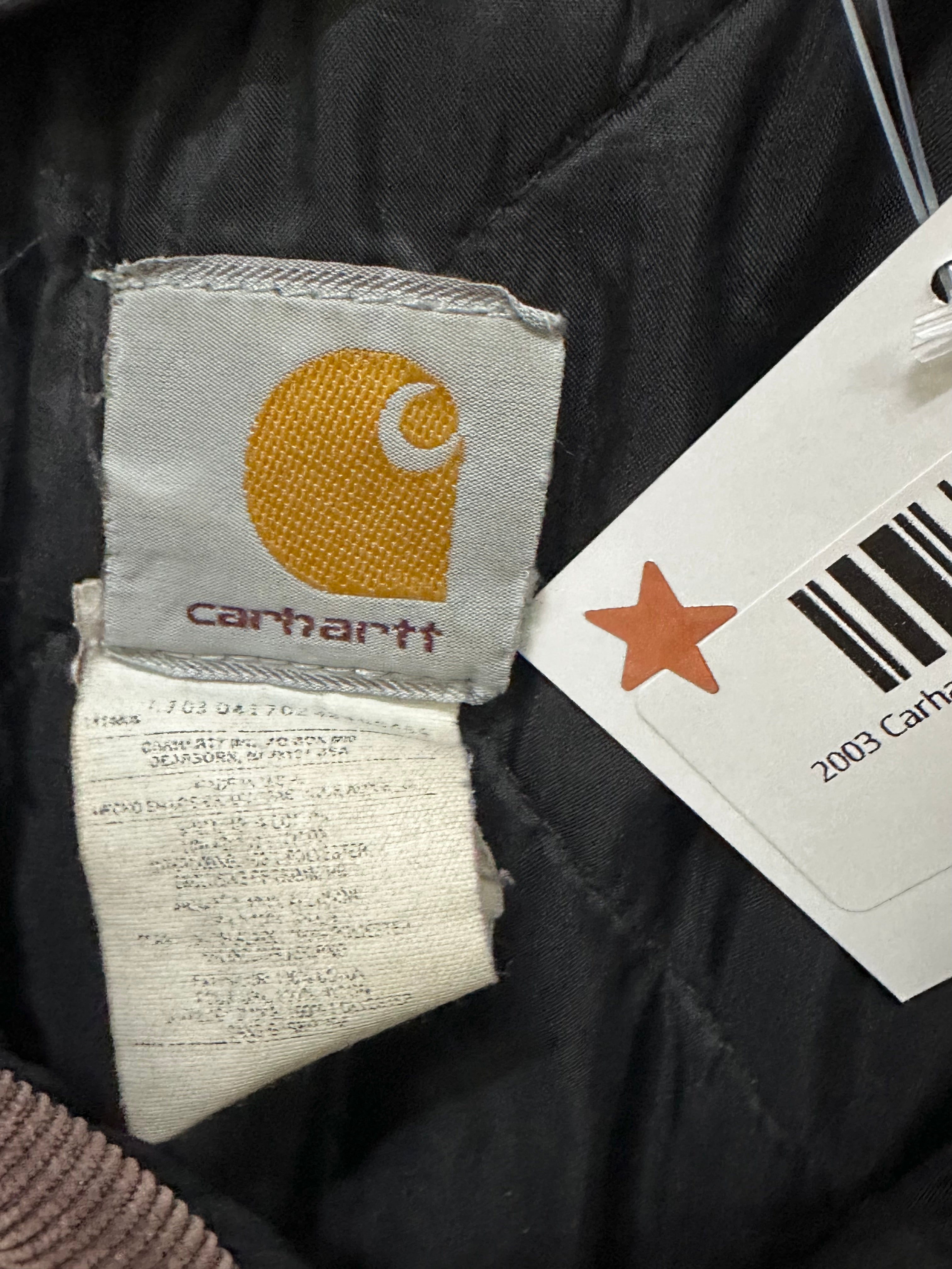 2003 Carhartt Sandstone Ridge Jacket Navy Blue Sz XXL