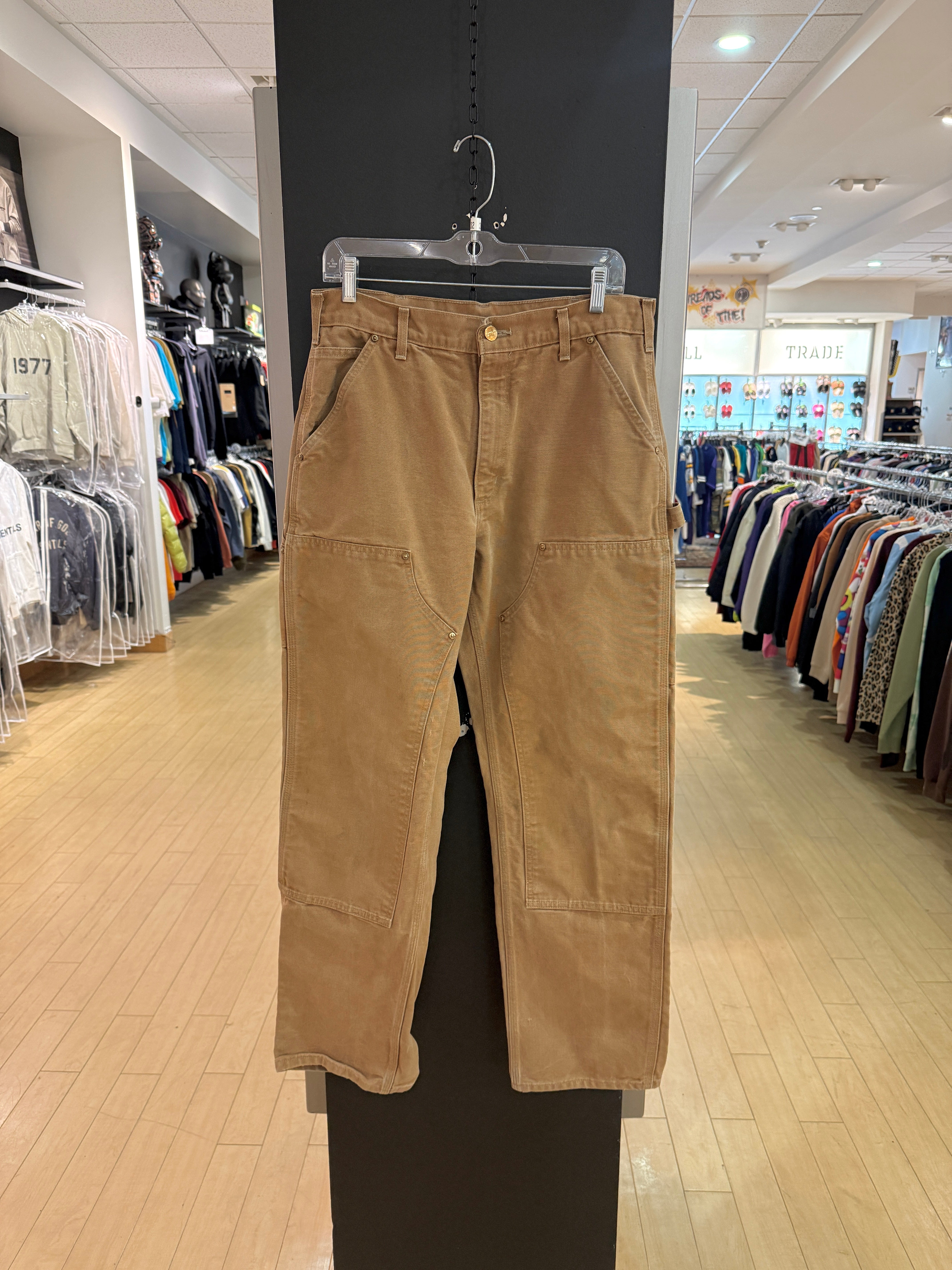 2017 Carhartt Loose Original Fit Hamilton Brown Double Knees Size 33x32