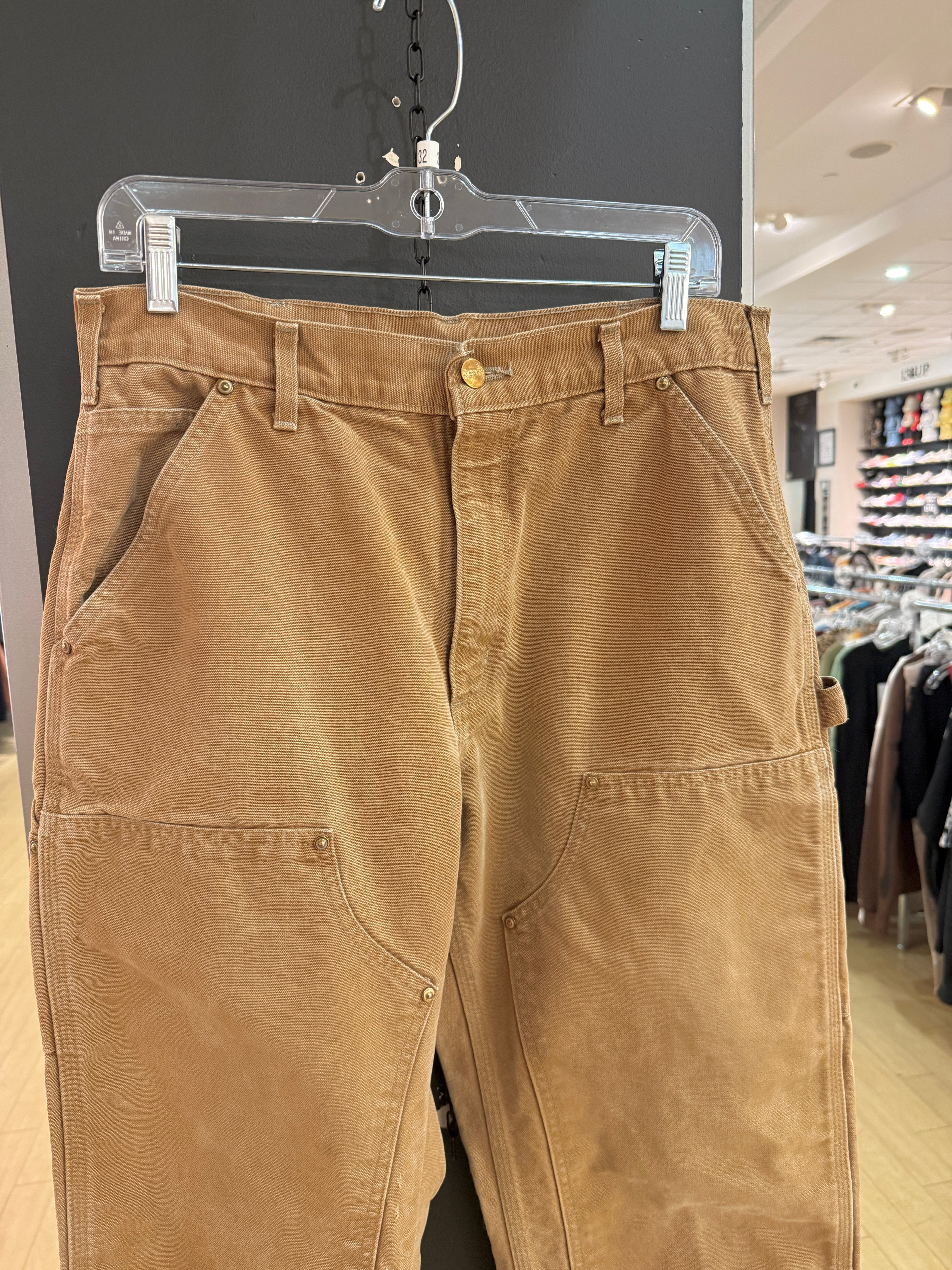 2017 Carhartt Loose Original Fit Hamilton Brown Double Knees Size 33x32
