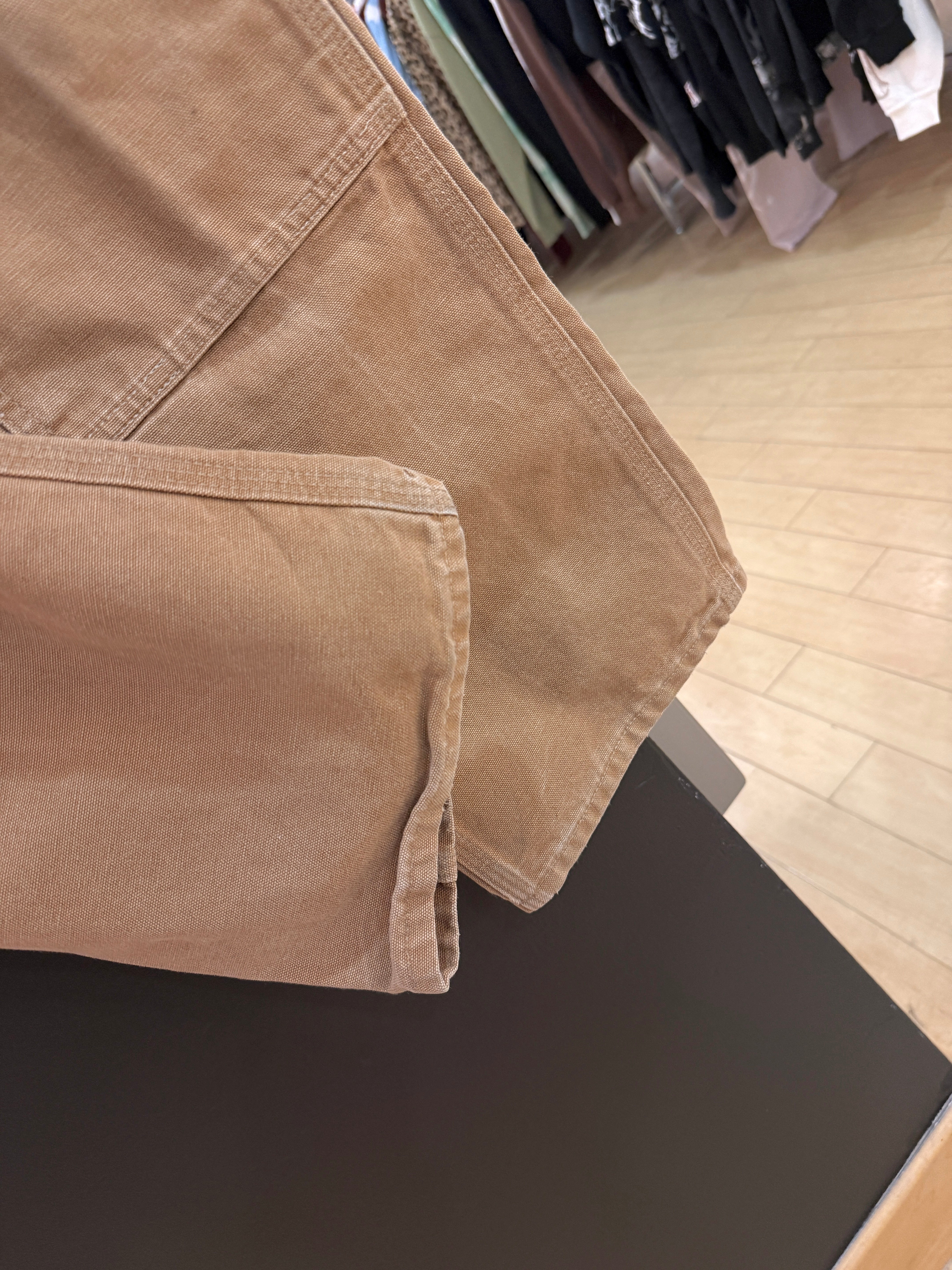 2017 Carhartt Loose Original Fit Hamilton Brown Double Knees Size 33x32