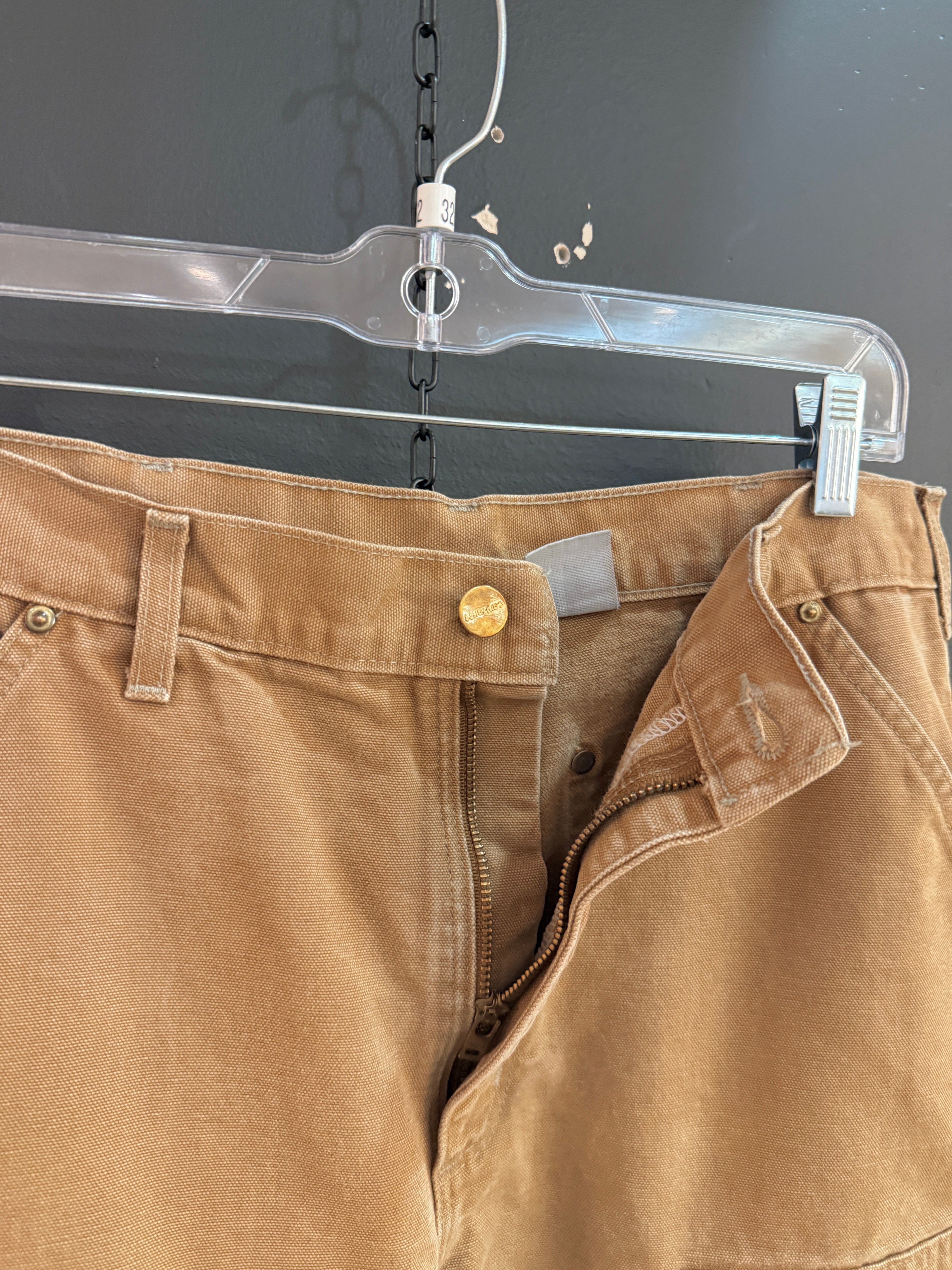 2017 Carhartt Loose Original Fit Hamilton Brown Double Knees Size 33x32