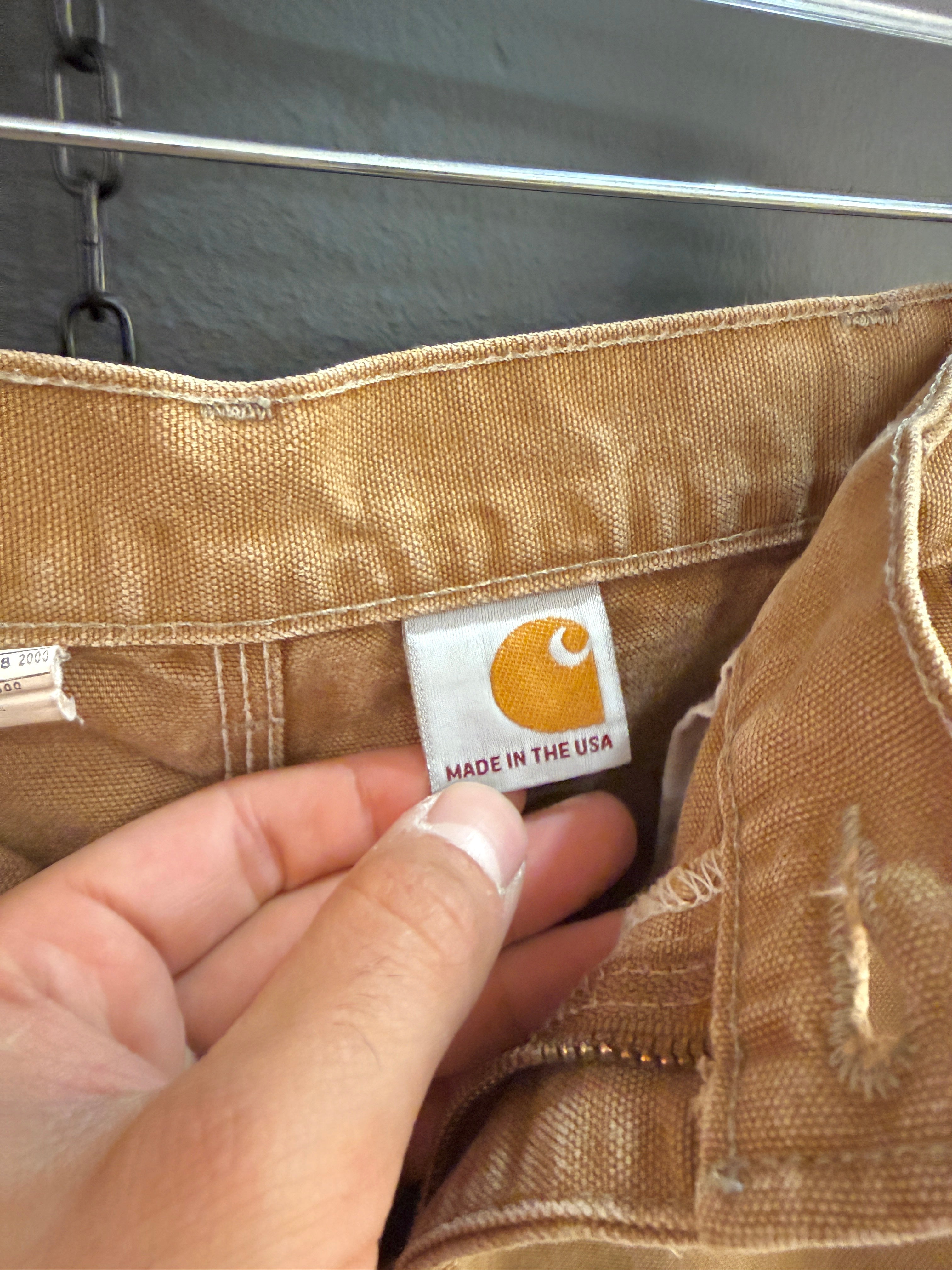 2017 Carhartt Loose Original Fit Hamilton Brown Double Knees Size 33x32