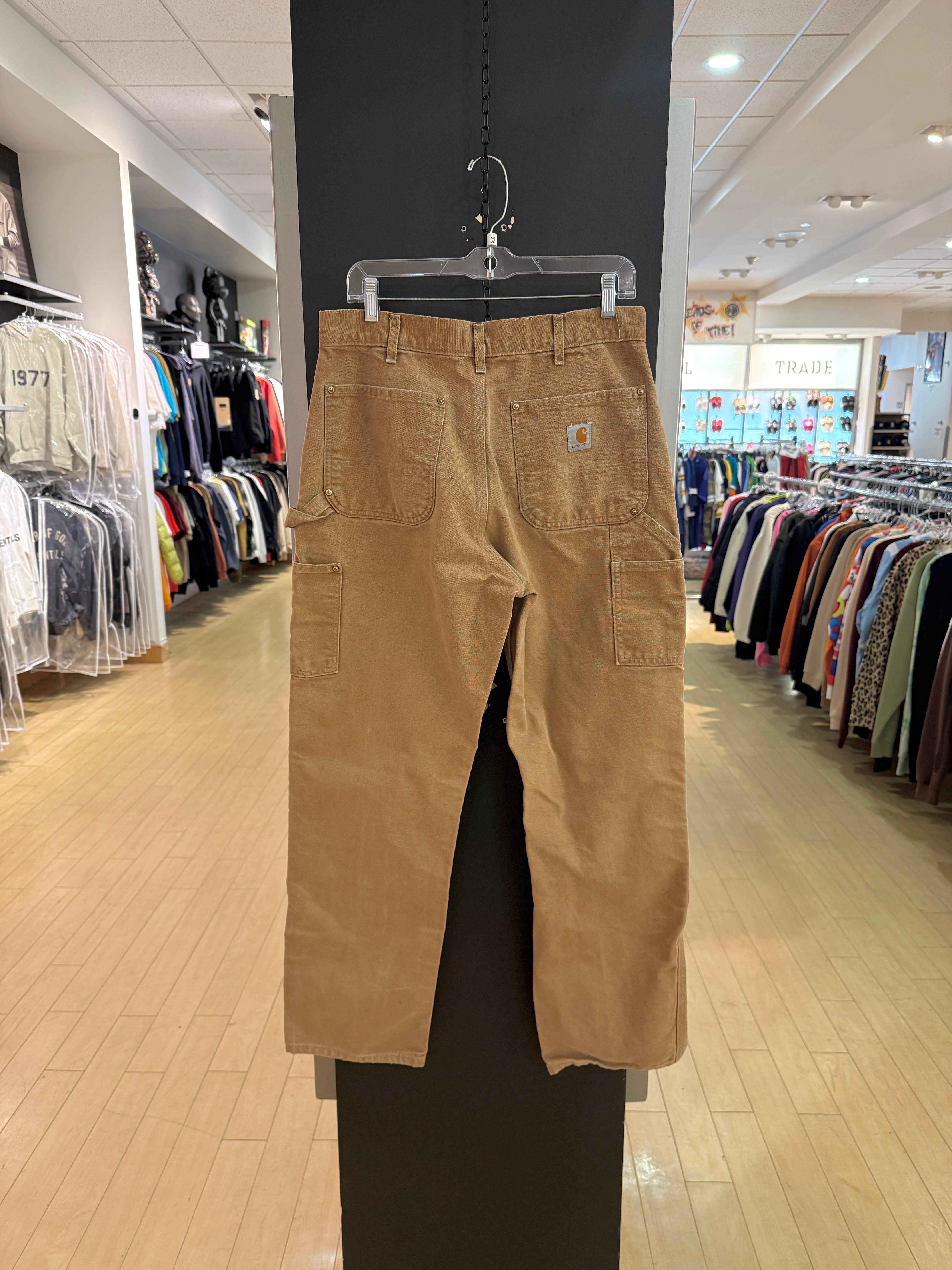 2017 Carhartt Loose Original Fit Hamilton Brown Double Knees Size 33x32