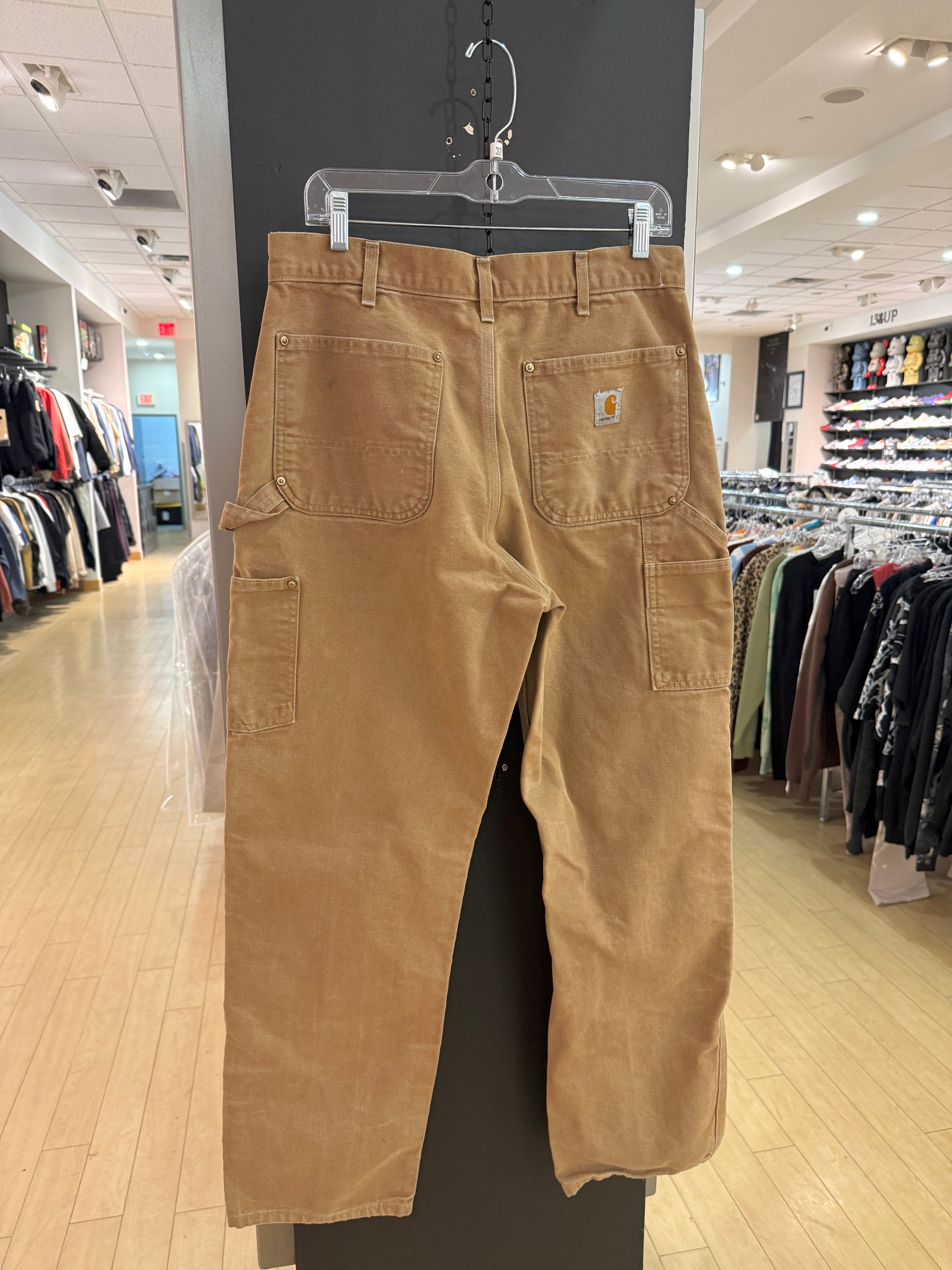 2017 Carhartt Loose Original Fit Hamilton Brown Double Knees Size 33x32