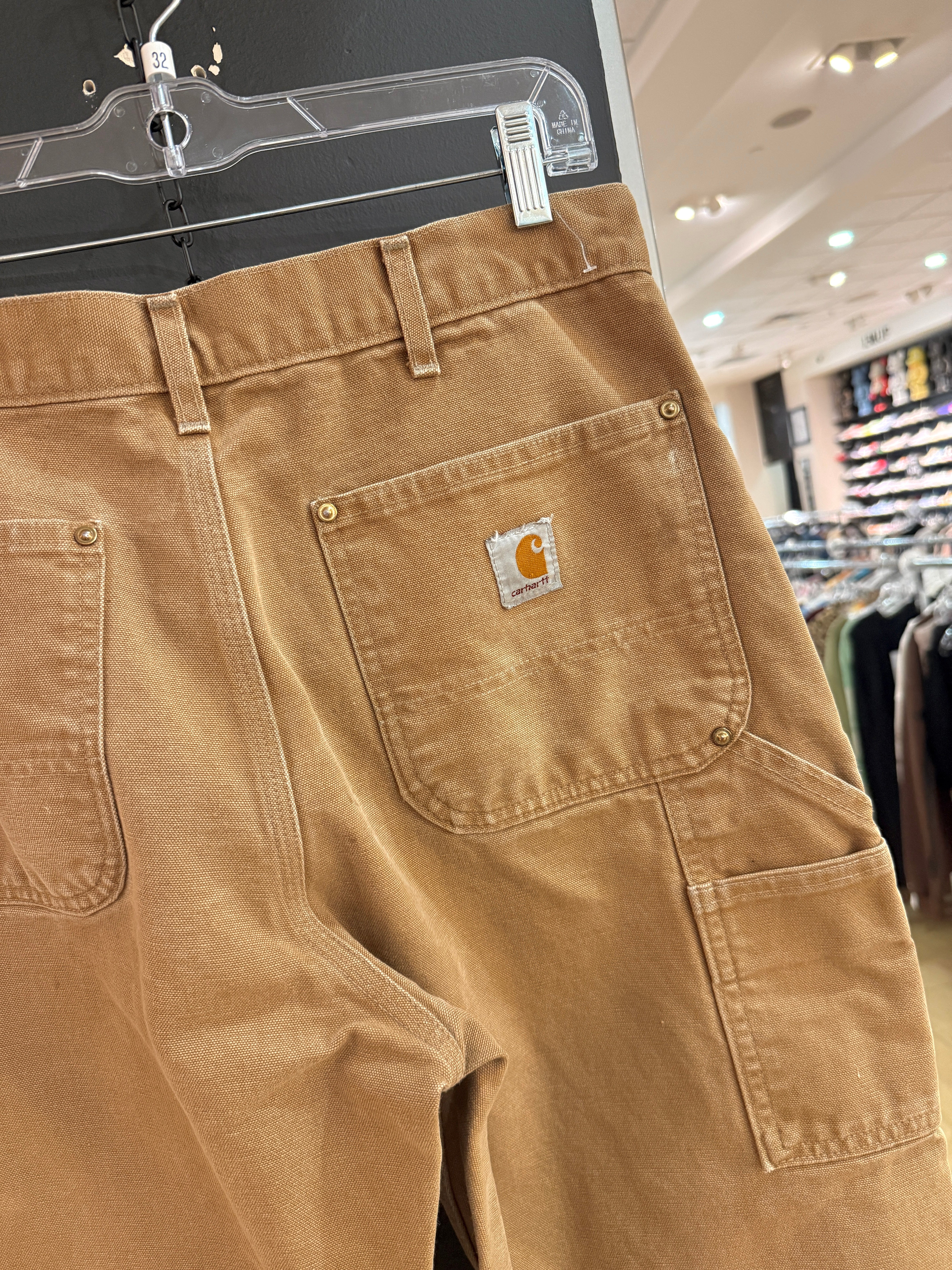 2017 Carhartt Loose Original Fit Hamilton Brown Double Knees Size 33x32