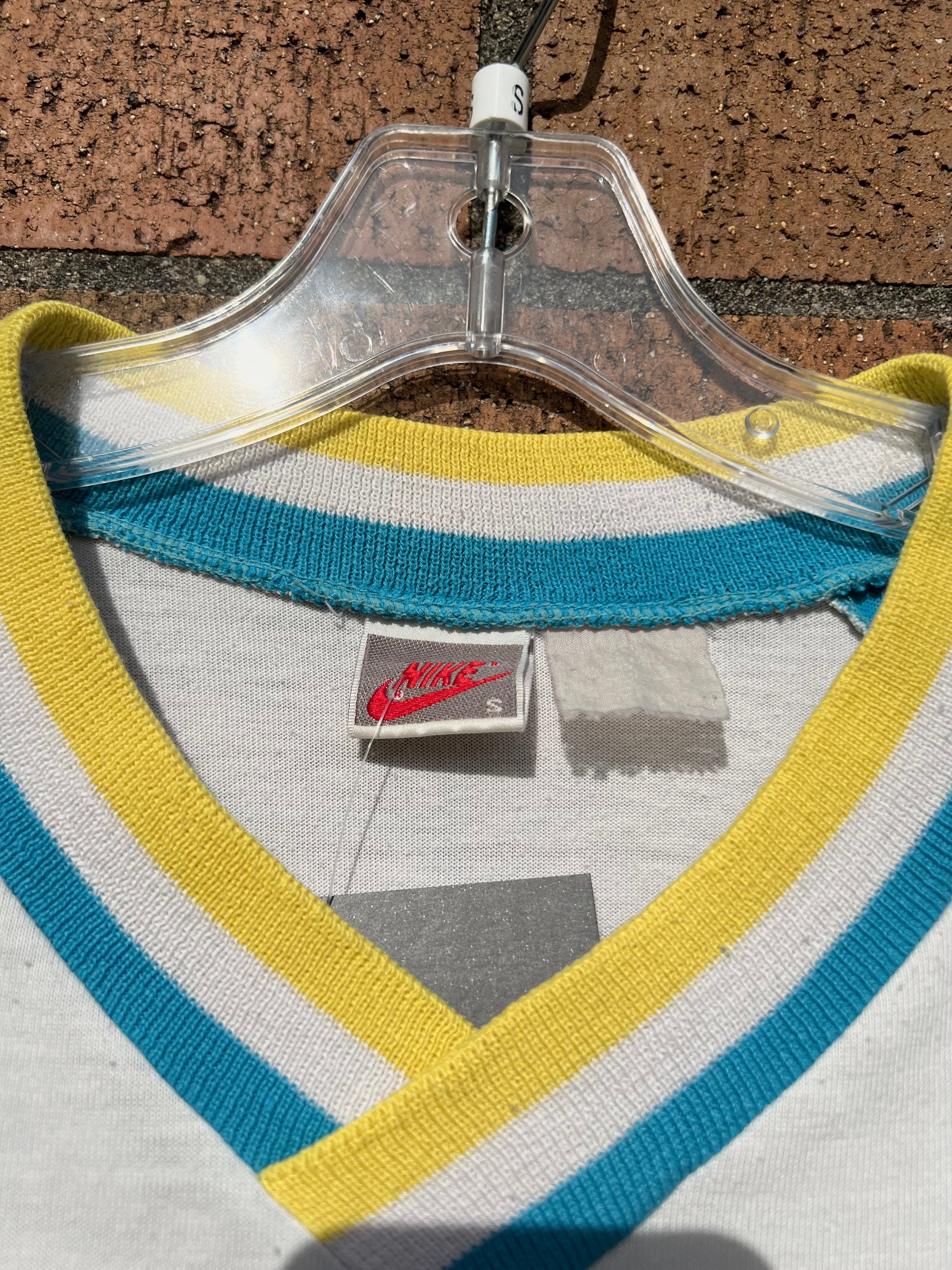 80s Nike All Star Baseball Jersey White / Blue S