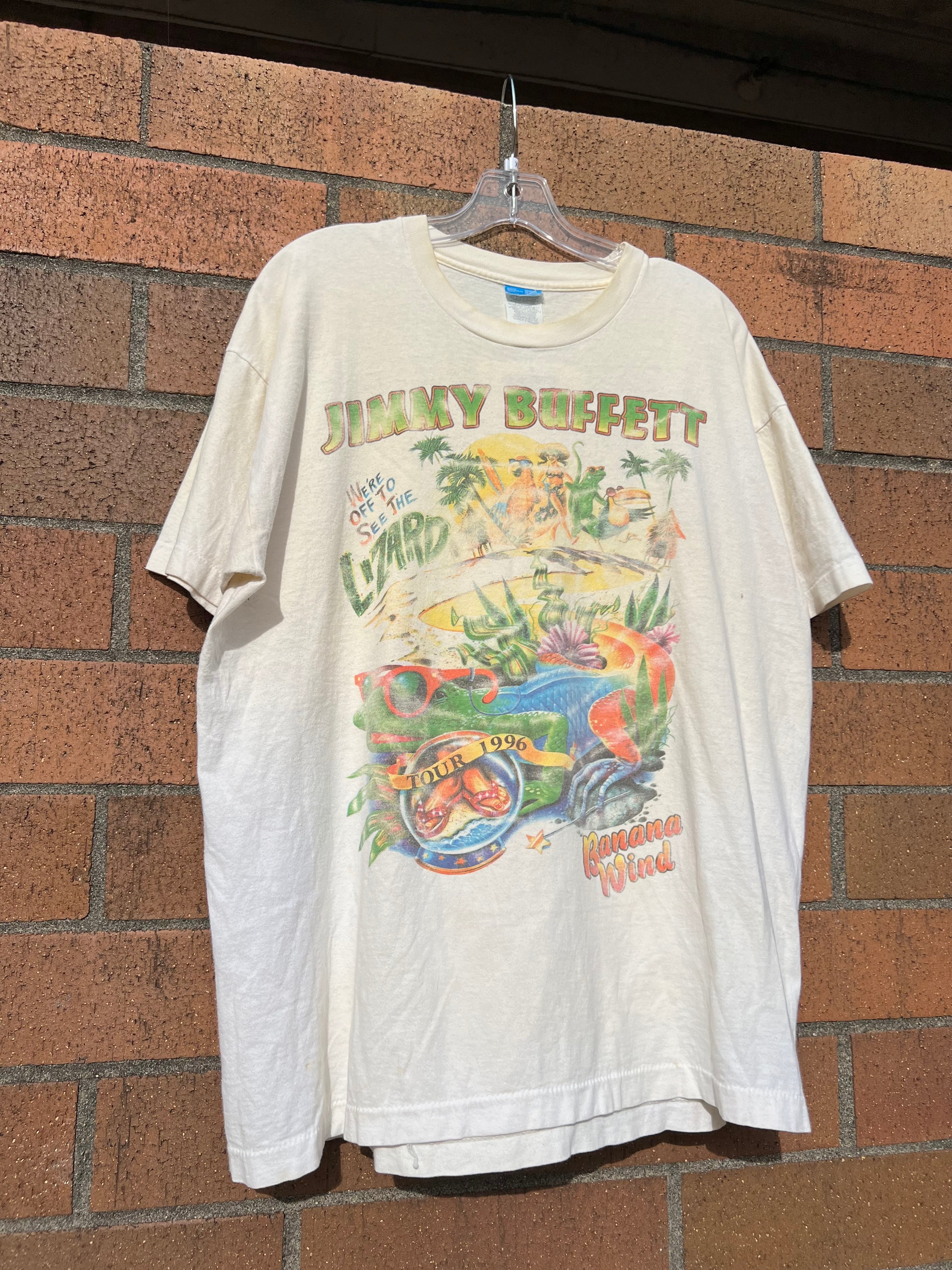 1996 Jimmy Buffett Banana Wind Tee XL