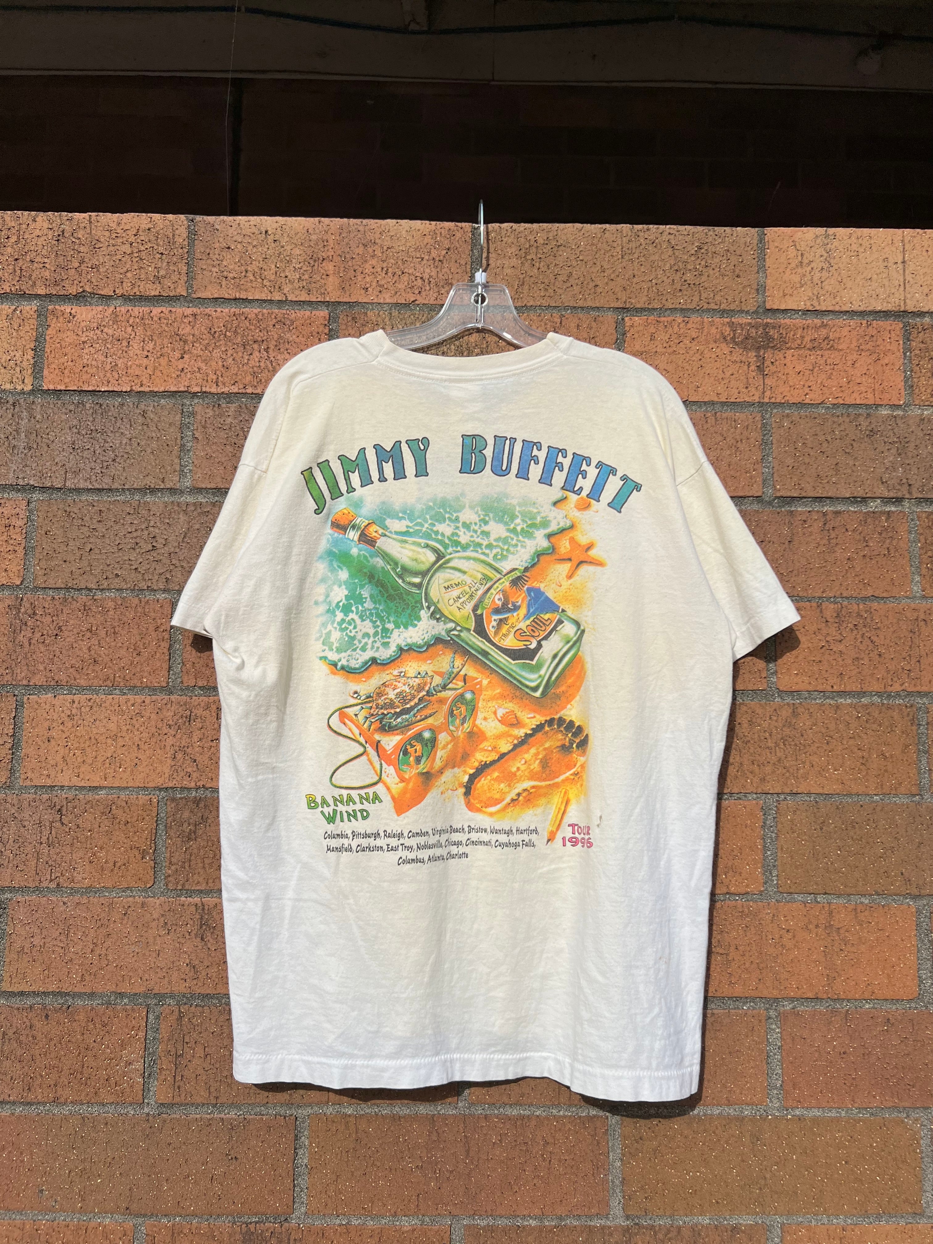 1996 Jimmy Buffett Banana Wind Tee XL