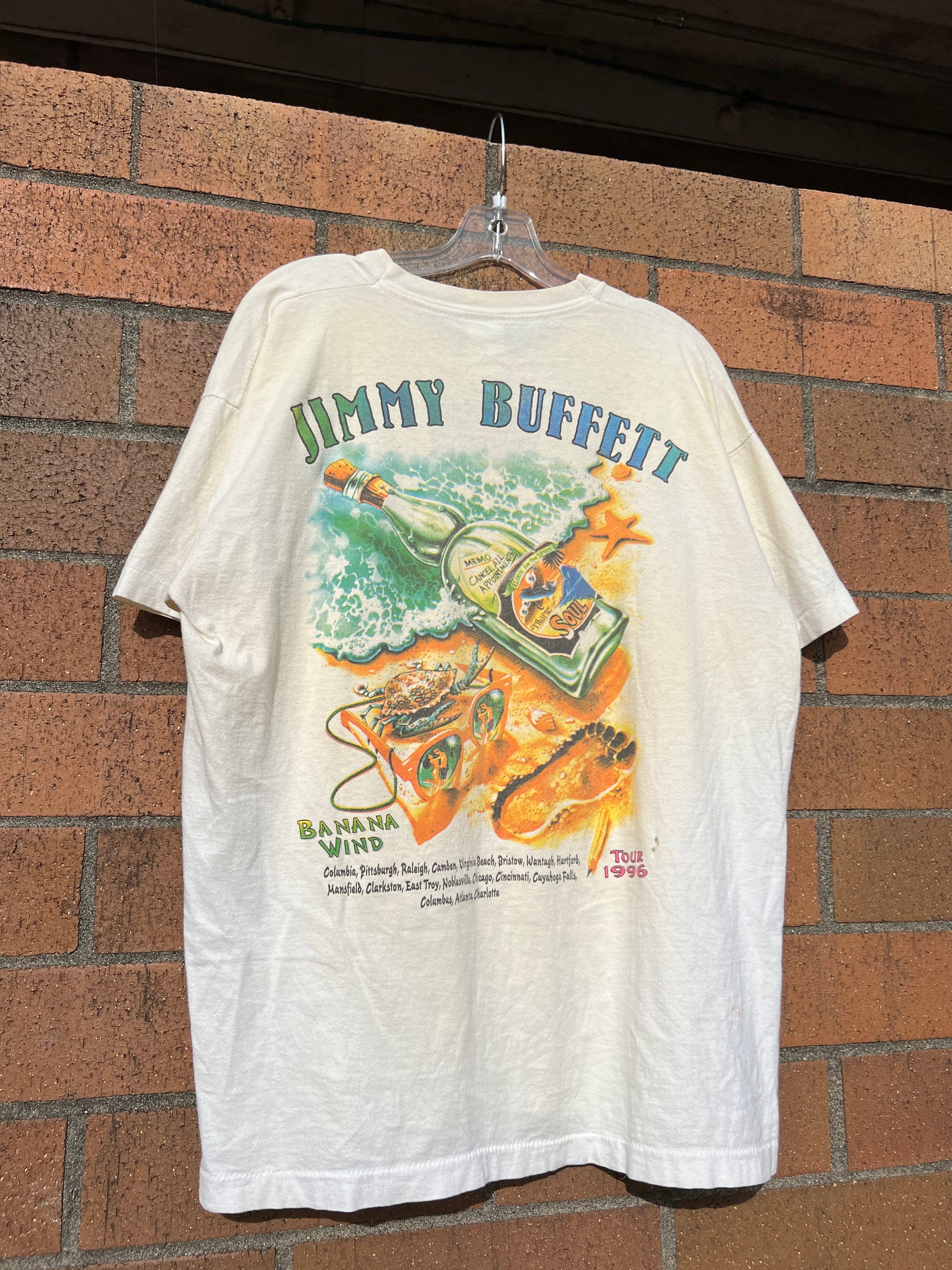 1996 Jimmy Buffett Banana Wind Tee XL