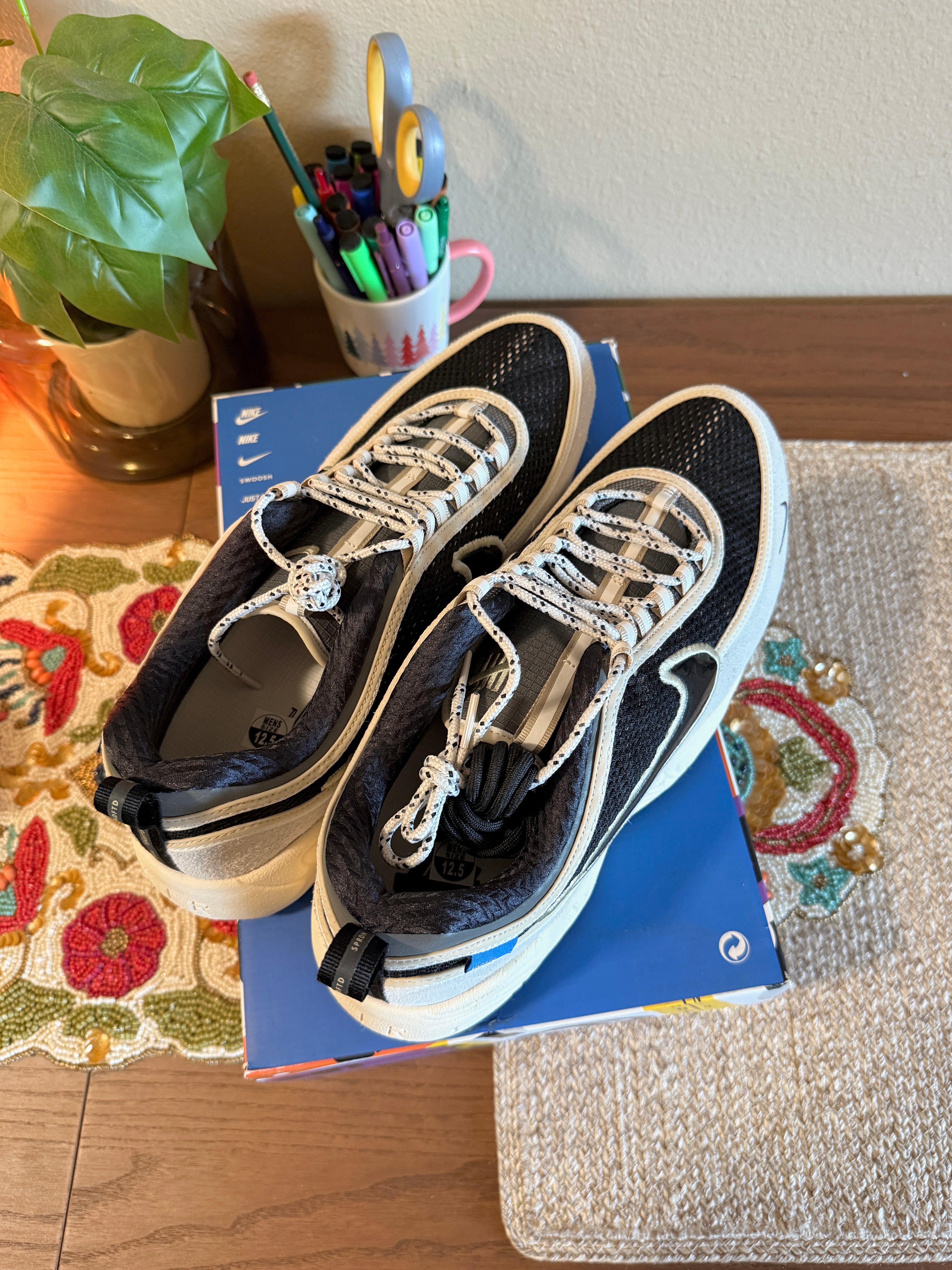 Nike Air Zoom Spiridon Undefeated Phantom Size 12.5 MISSING LID