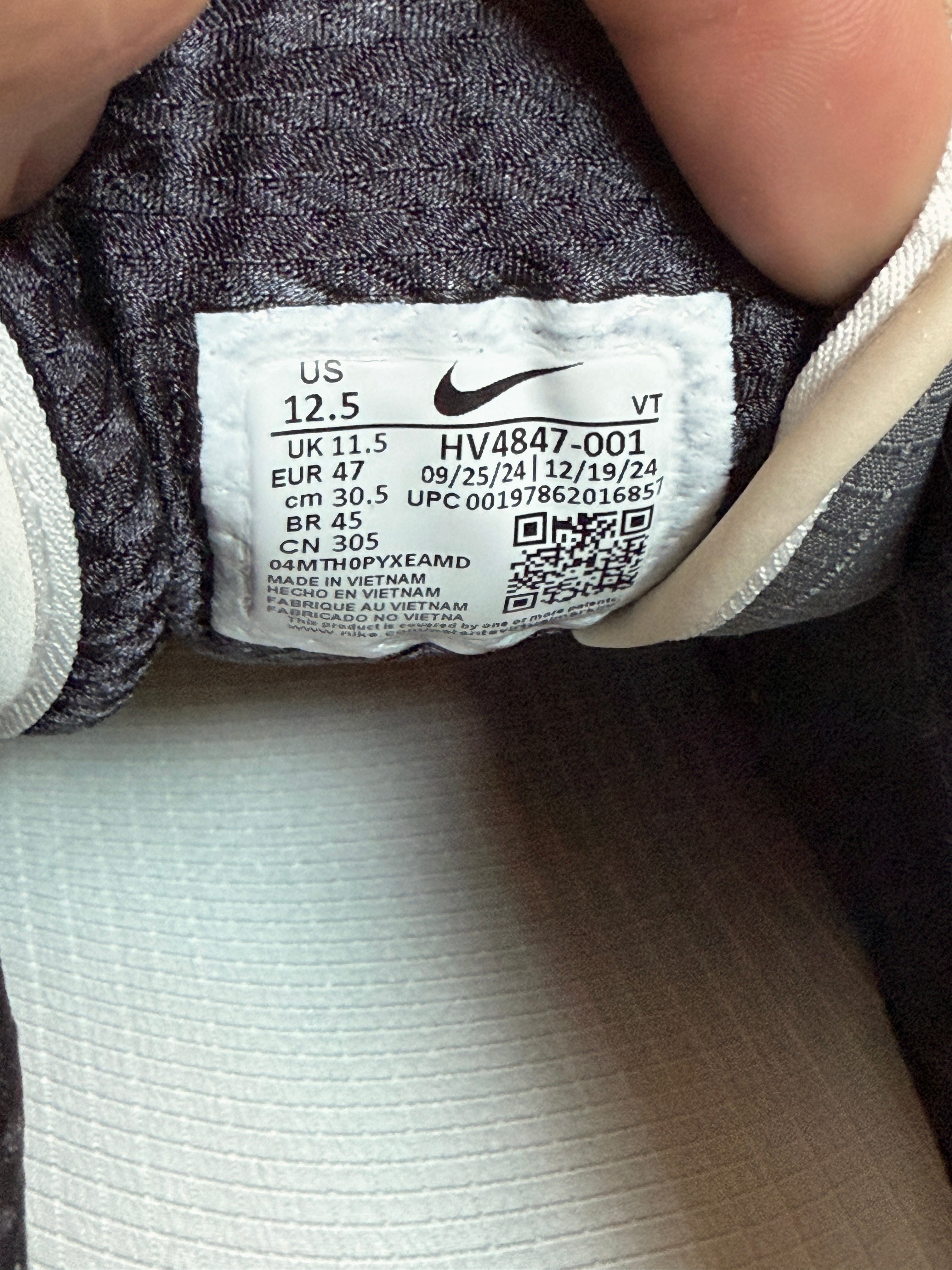 Nike Air Zoom Spiridon Undefeated Phantom Size 12.5 MISSING LID