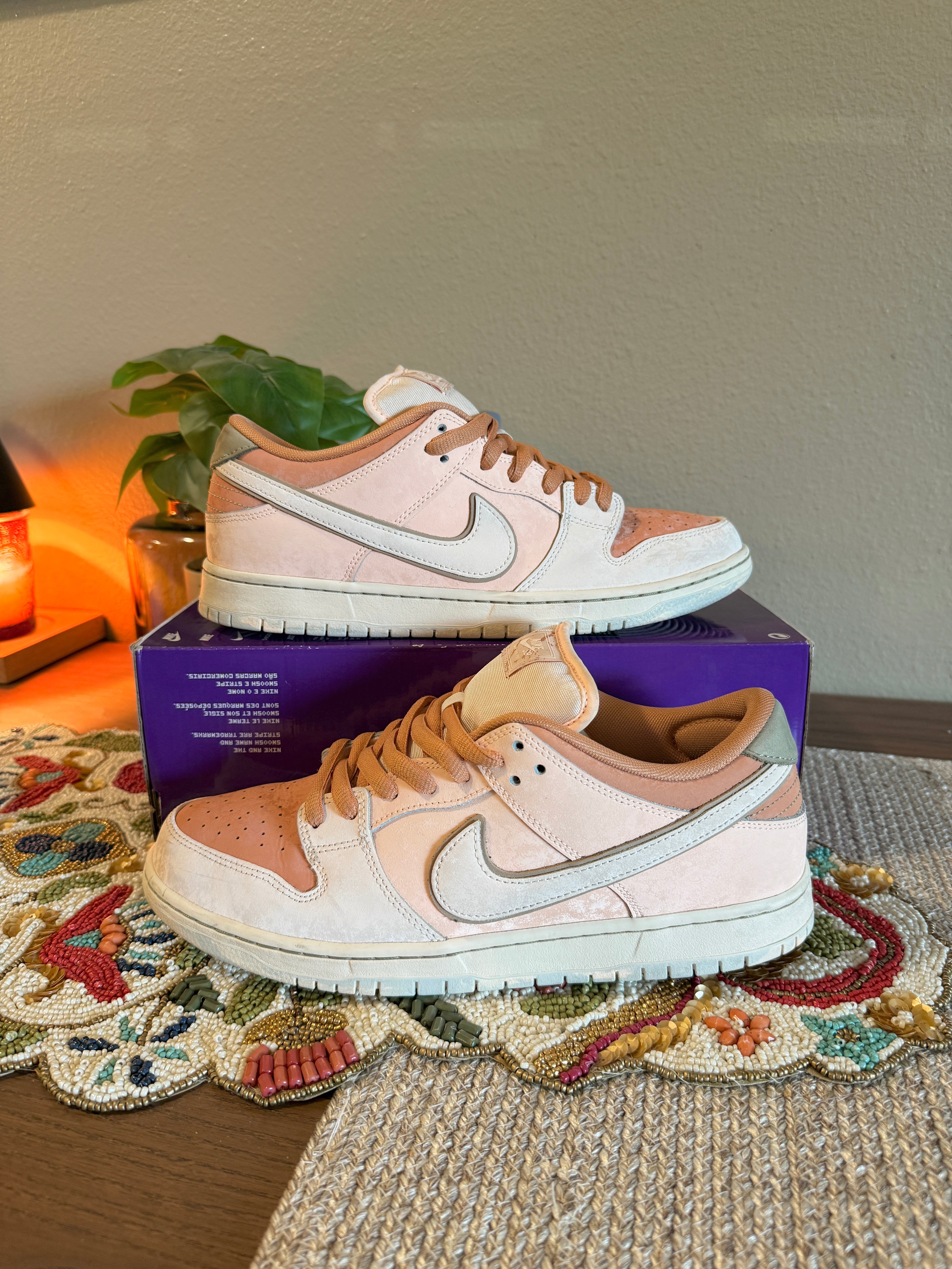 Nike SB Dunk Low Trocadero Gardens Size 10.5 USED / MISSING LID