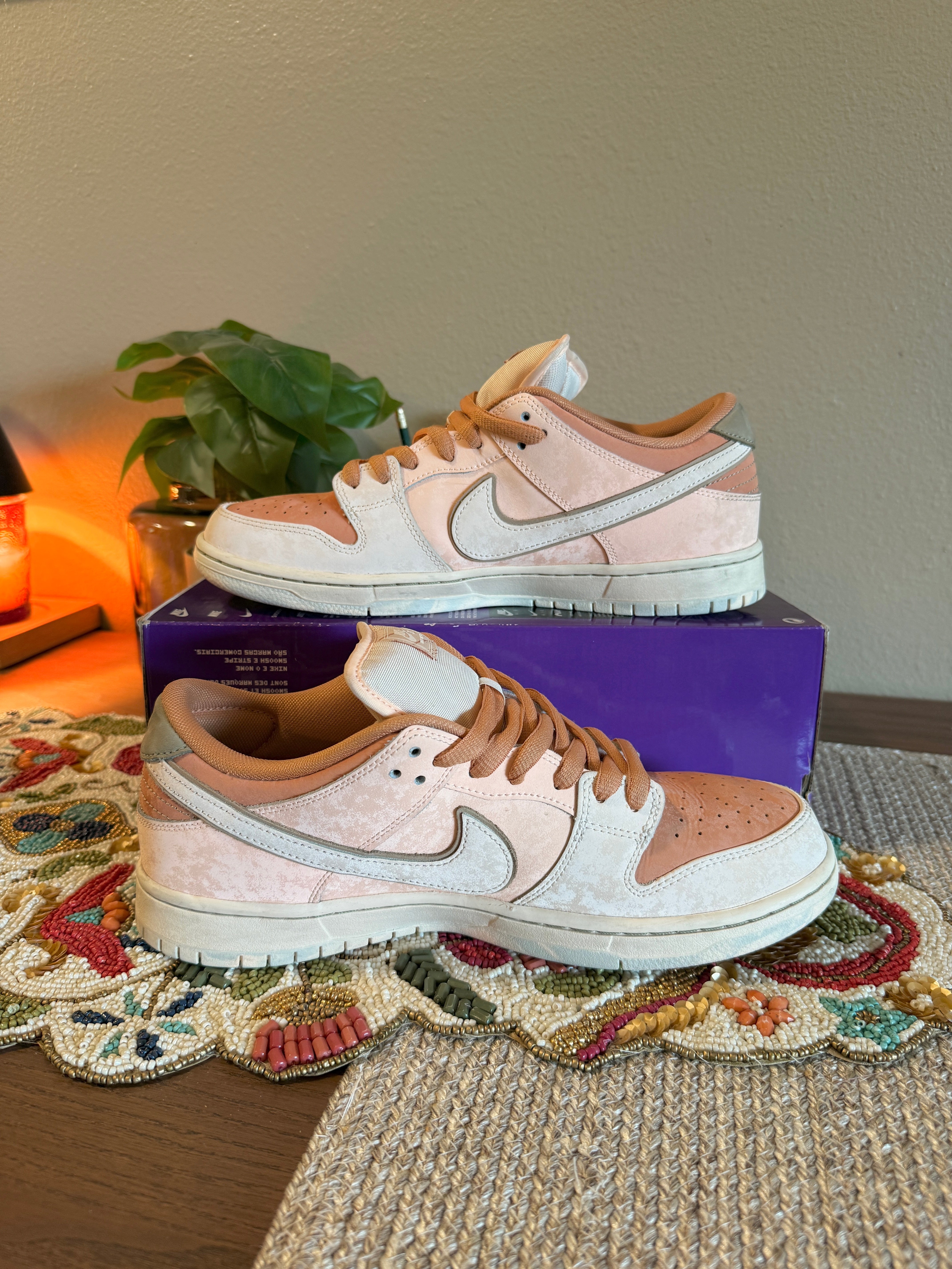 Nike SB Dunk Low Trocadero Gardens Size 10.5 USED / MISSING LID