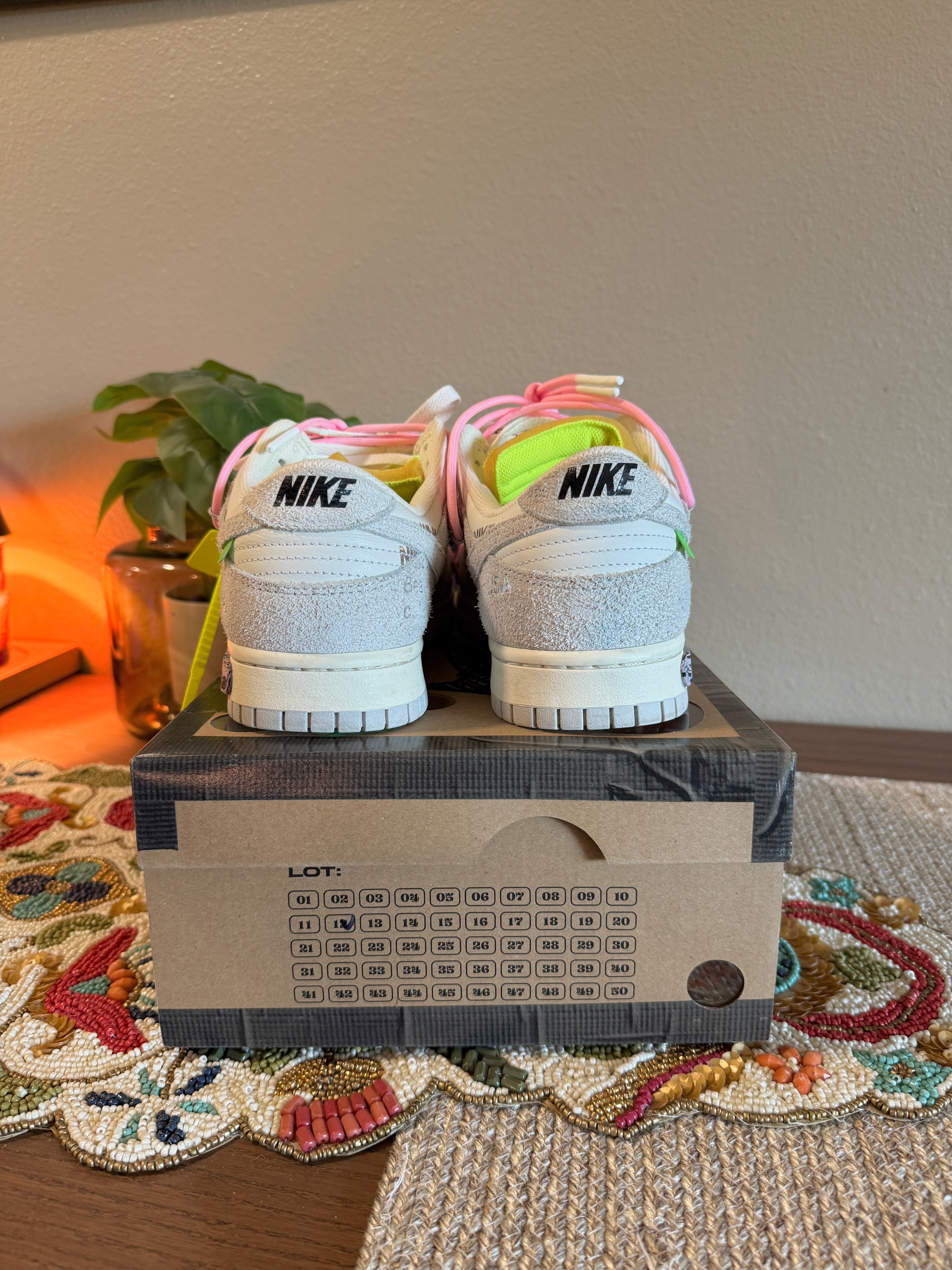 Nike Dunk Low Off-White Lot #12/50 Size 11 USED