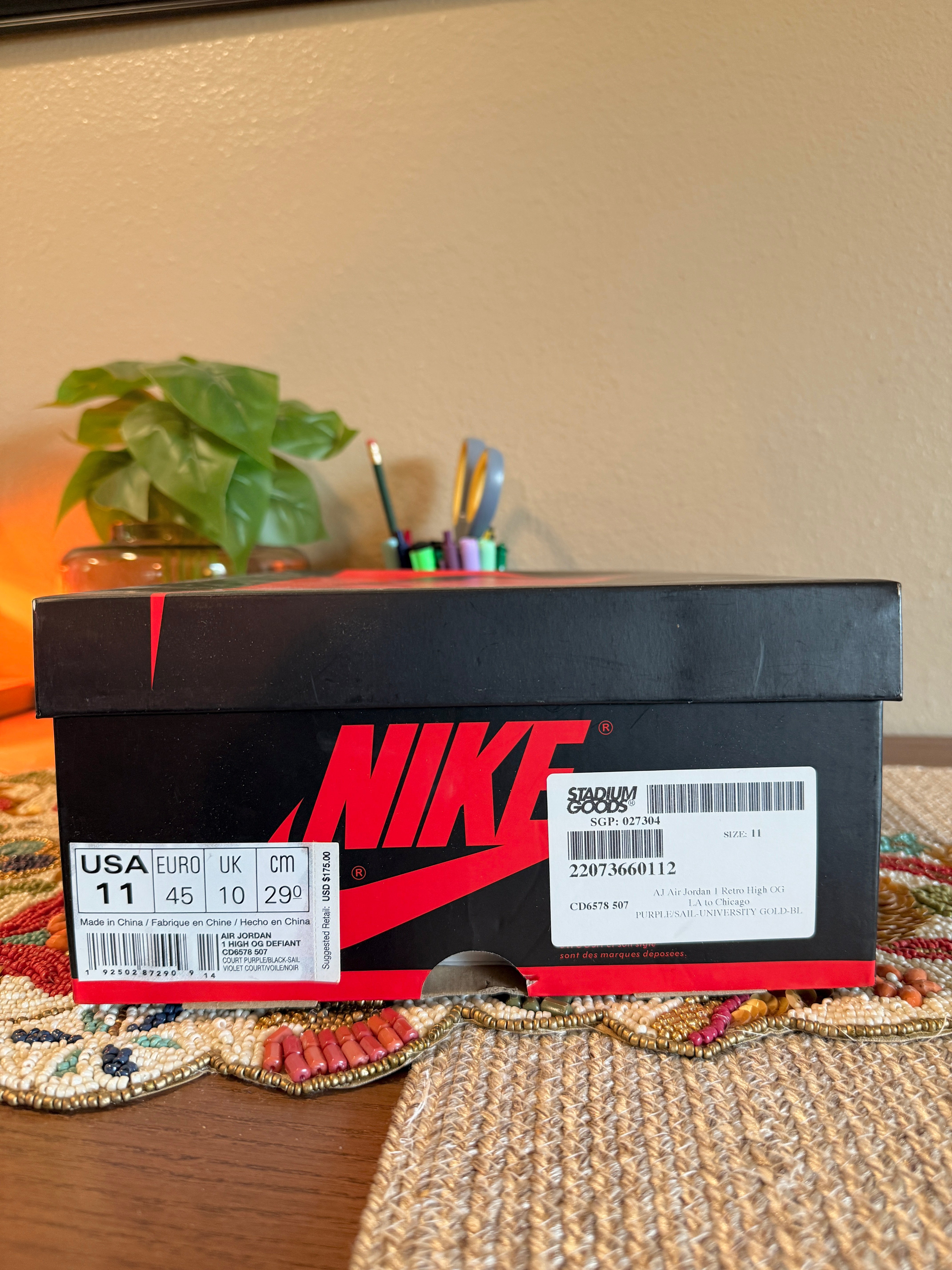 Jordan 1 Retro High OG Defiant SB LA to Chicago Size 11 USED