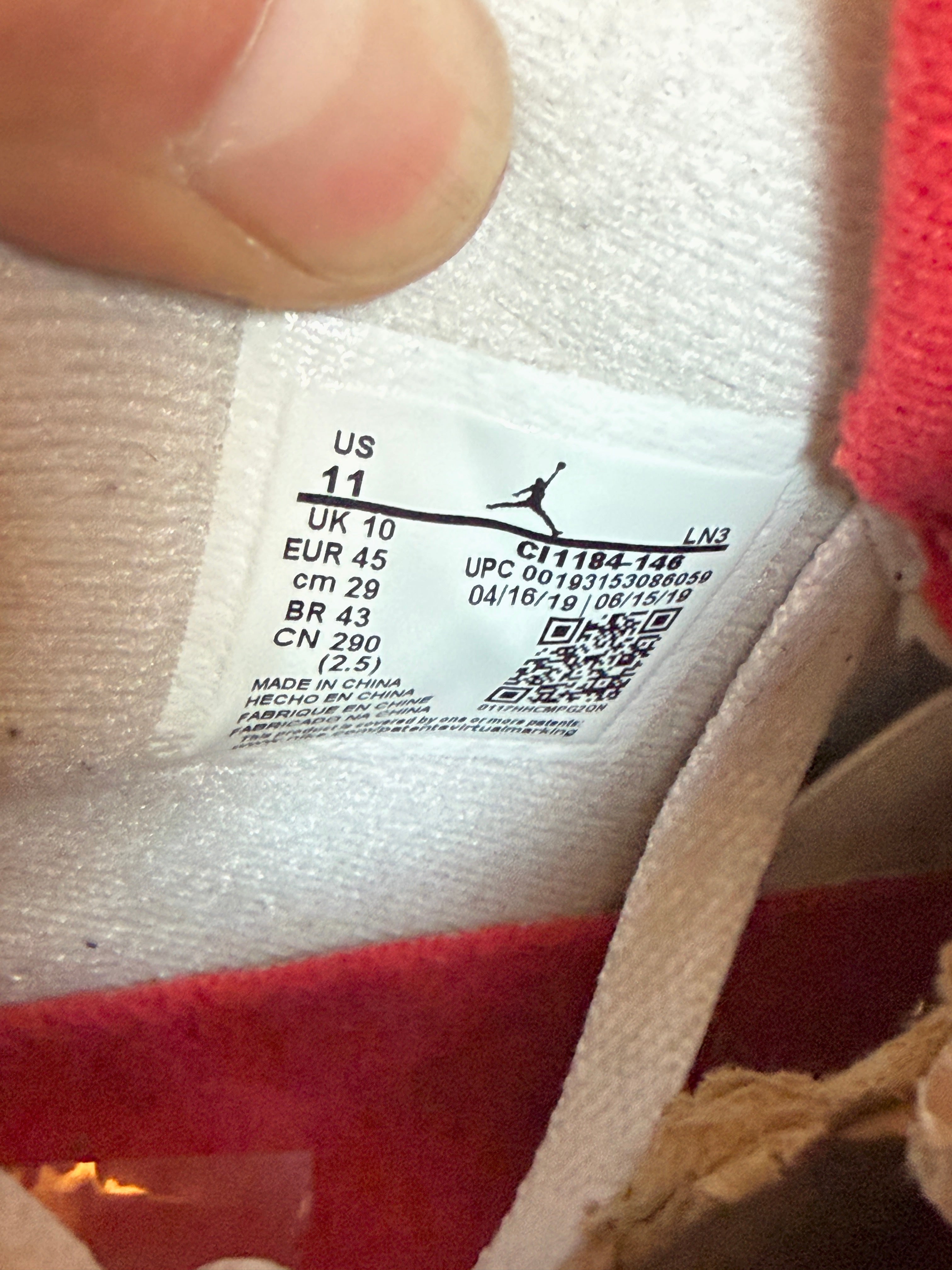 Jordan 4 Retro What The Size 11 USED