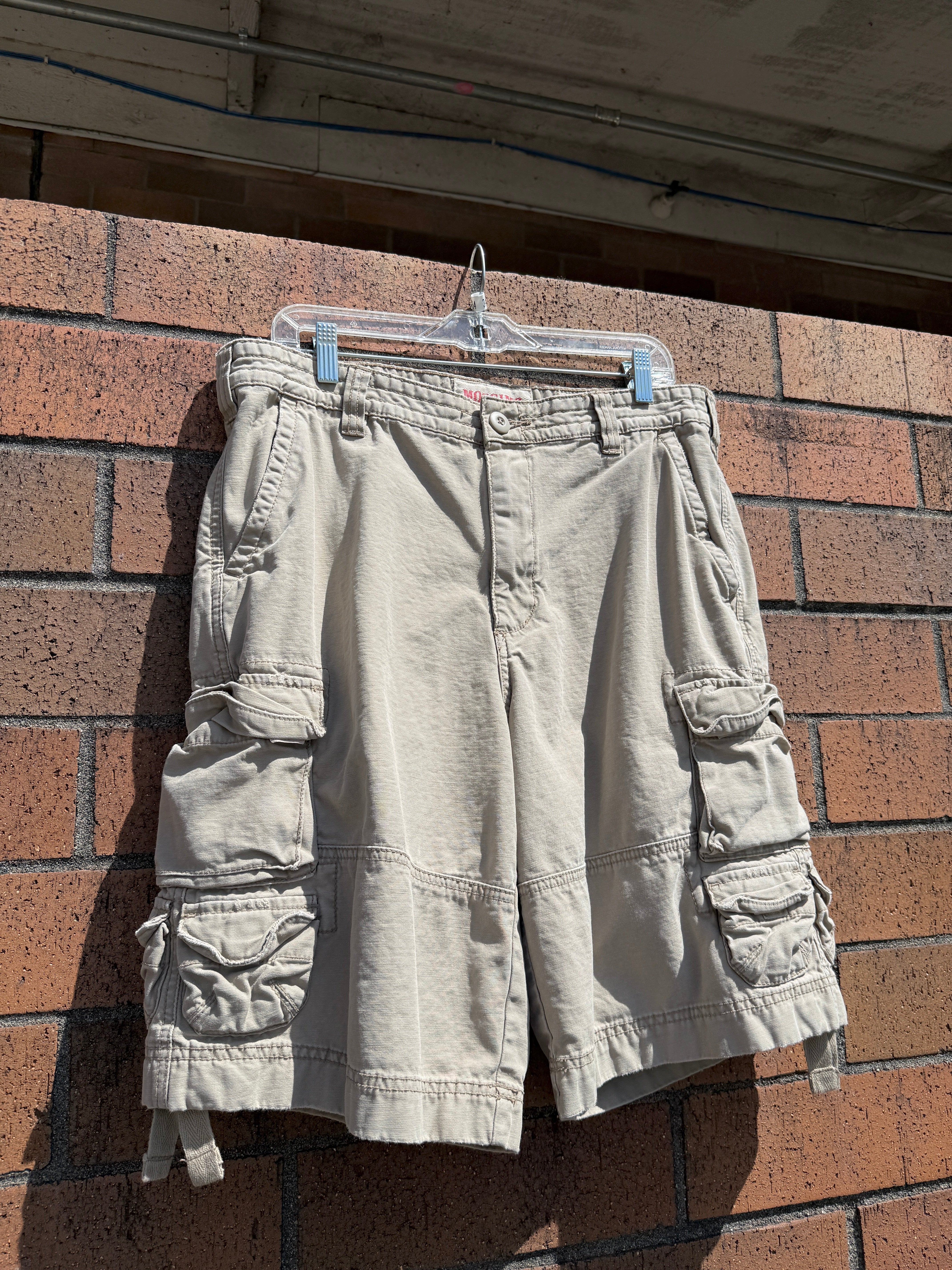 Mossimo Supply Co Tan Cargo Shorts Size 34